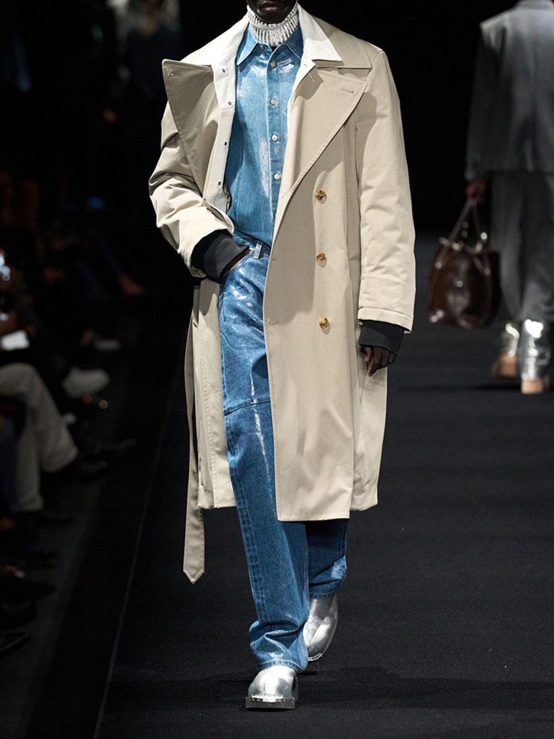 Maison Margiela Maison Margiela MM6 Double-Breasted Trench Top Coat 52 Size US L / EU 52-54 / 3 - 2 Thumbnail