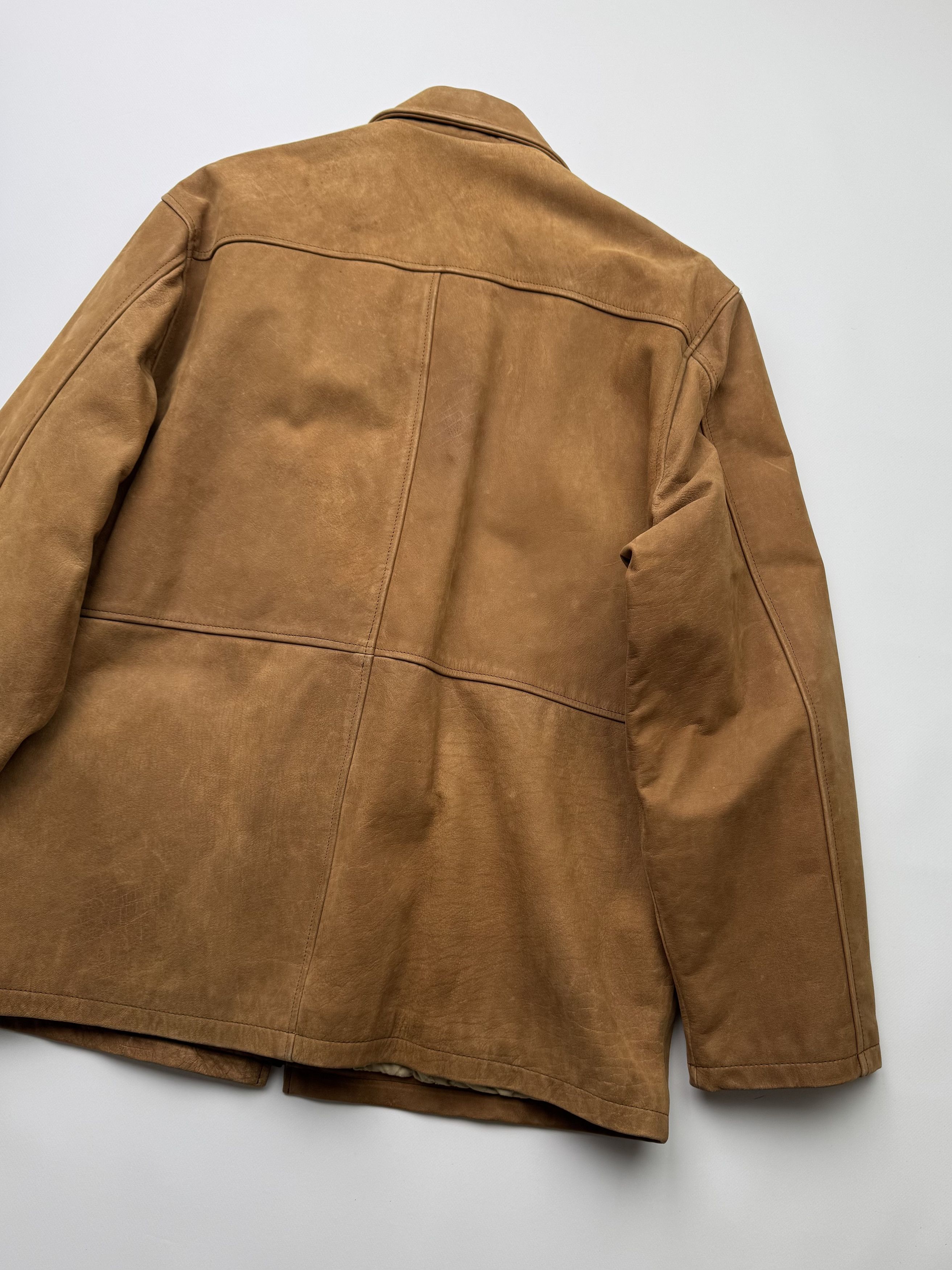 Japanese Brand Vintage Leather Bomber Jacket B135(V174)E2 Size US XXL / EU 58 / 5 - 12 Thumbnail