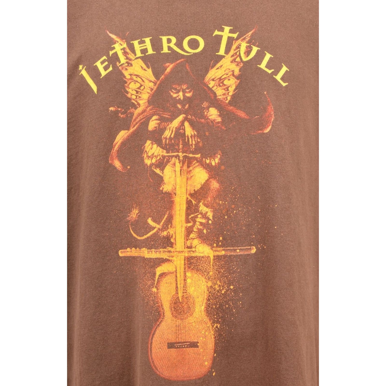 Fruit Of The Loom DDP Fruit of the Loom Jethro Tull Vintage 2007 Europe Tour T-Shirt Tee XL Mens Brown Size US XL / EU 56 / 4 - 3 Thumbnail