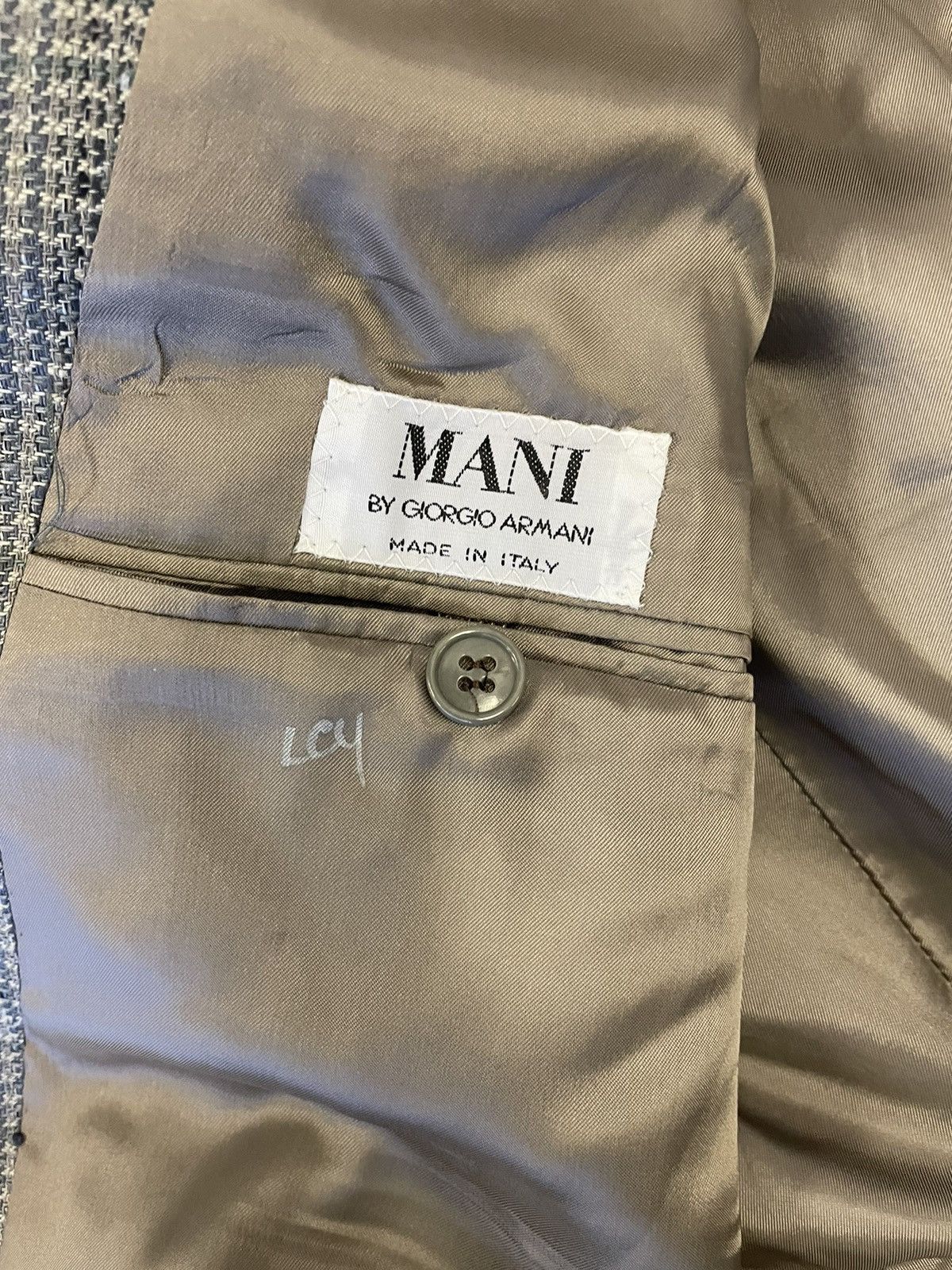 Giorgio Armani × Vintage Iridescent Silk Tweed Jacket Size 42R - 8 Thumbnail
