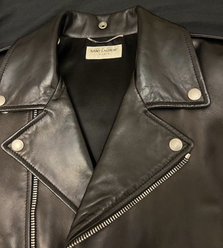 Saint Laurent Paris × Yves Saint Laurent Saint Laurent slp L01 leather jacket Size US L / EU 52-54 / 3 - 6 Thumbnail