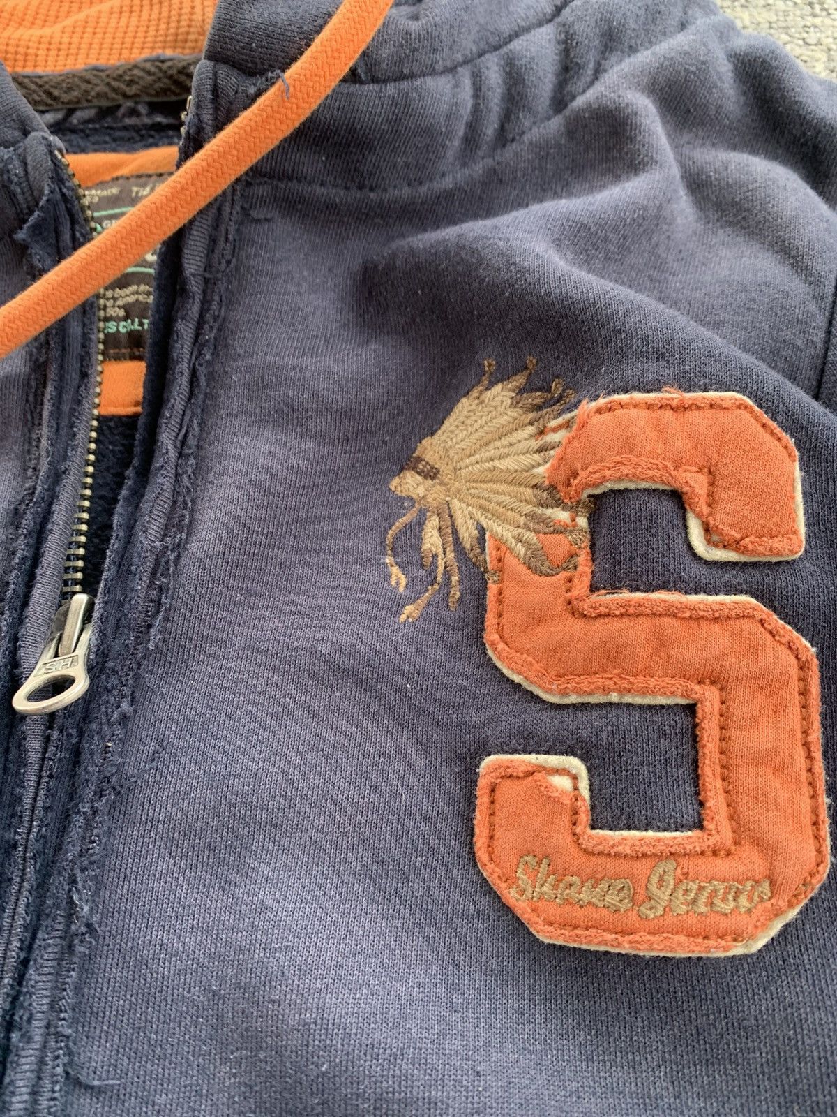 Japanese Brand Japanese Shane Sick Sunfaded Distressed Vintage Zip Hoodie Size US S / EU 44-46 / 1 - 5 Thumbnail