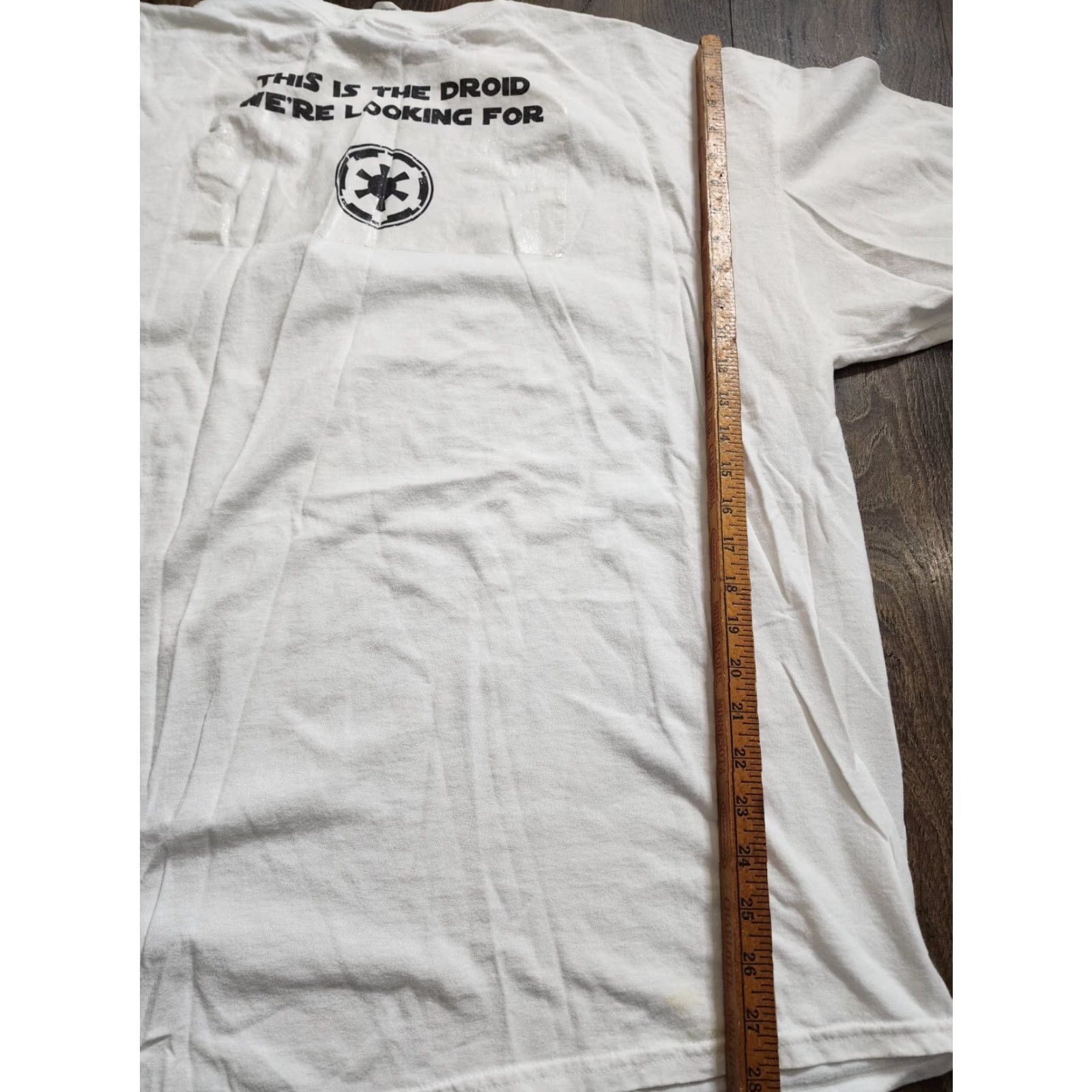 Star Wars VINTAGE STAR WARS STORMTROOPER T-Shirt Mens 2XL White Distressed Graphic 100% Cotton Logo Movie Theme Mens Size US XXL / EU 58 / 5 - 2 Thumbnail