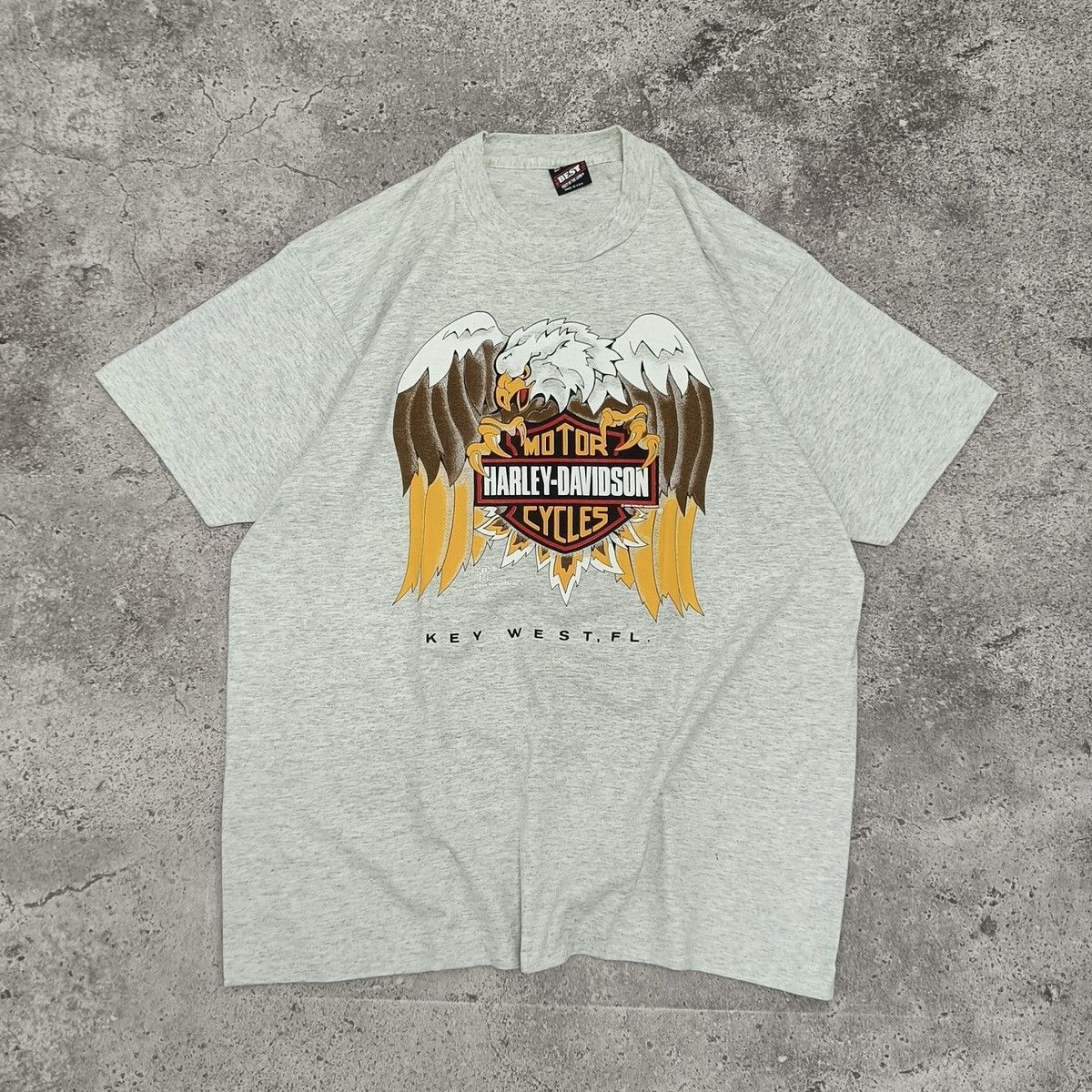 Harley Davidson Vintage 80s Harley Davidson Holoubek eagle biker tee y2k og Size US XL / EU 56 / 4 - 1 Thumbnail
