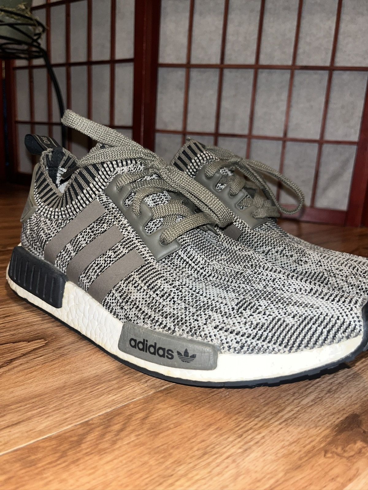 Adidas NMD R1 Core Black Grey Three Size US 10 / EU 43 - 9 Thumbnail