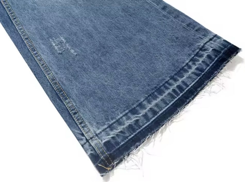 Japanese Brand Y2K Washed Ripped Micro Flare Jeans Size US 36 / EU 52 - 8 Thumbnail
