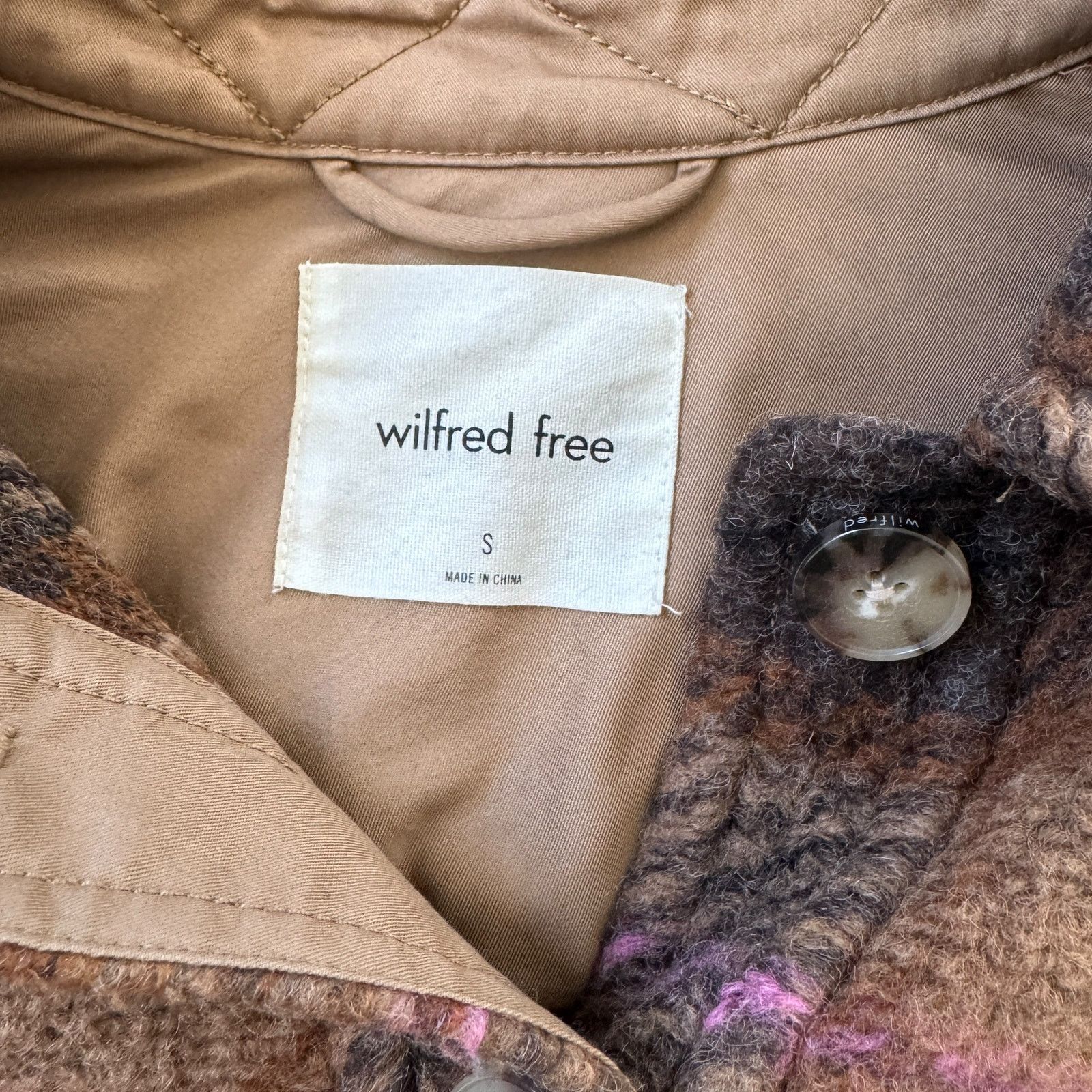 Aritzia Aritzia Wilfred Autumn Shirt Jacket Wool Shacket Brown Plaid Size S / US 4 / IT 40 - 6 Thumbnail