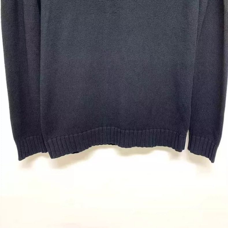 Loewe LOEWE Black logo simple knit sweater on chest Size US XS / EU 42 / 0 - 4 Thumbnail