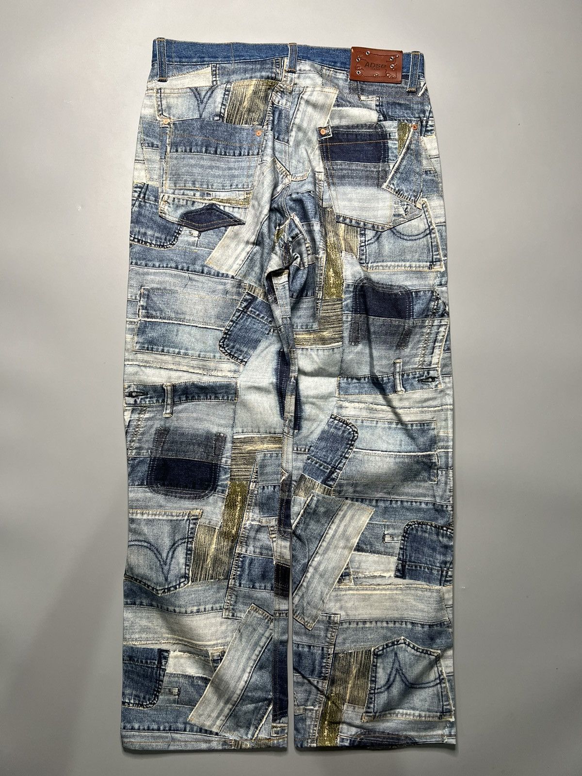 Andersson Bell Andersson Bell Brno Patchwork Printed Wide Jeans Size US 33 - 2 Thumbnail