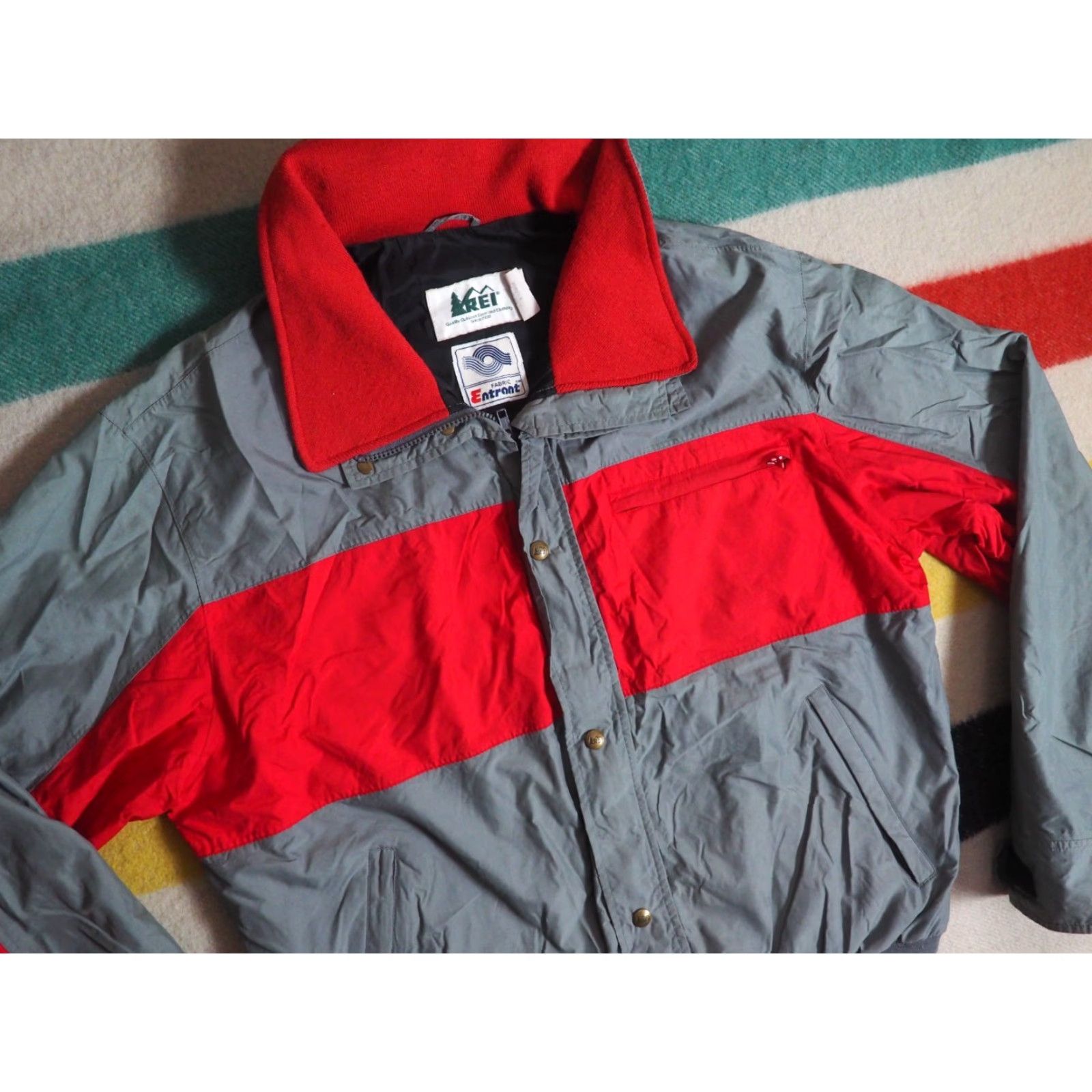 Vintage VINTAGE REI Windbreaker Jacket Mens XL Nylon Gray 80s 70s Zip Full Zip Lightweight Hiking Windbreaker Outer Shell Size US XL / EU 56 / 4 - 2 Thumbnail
