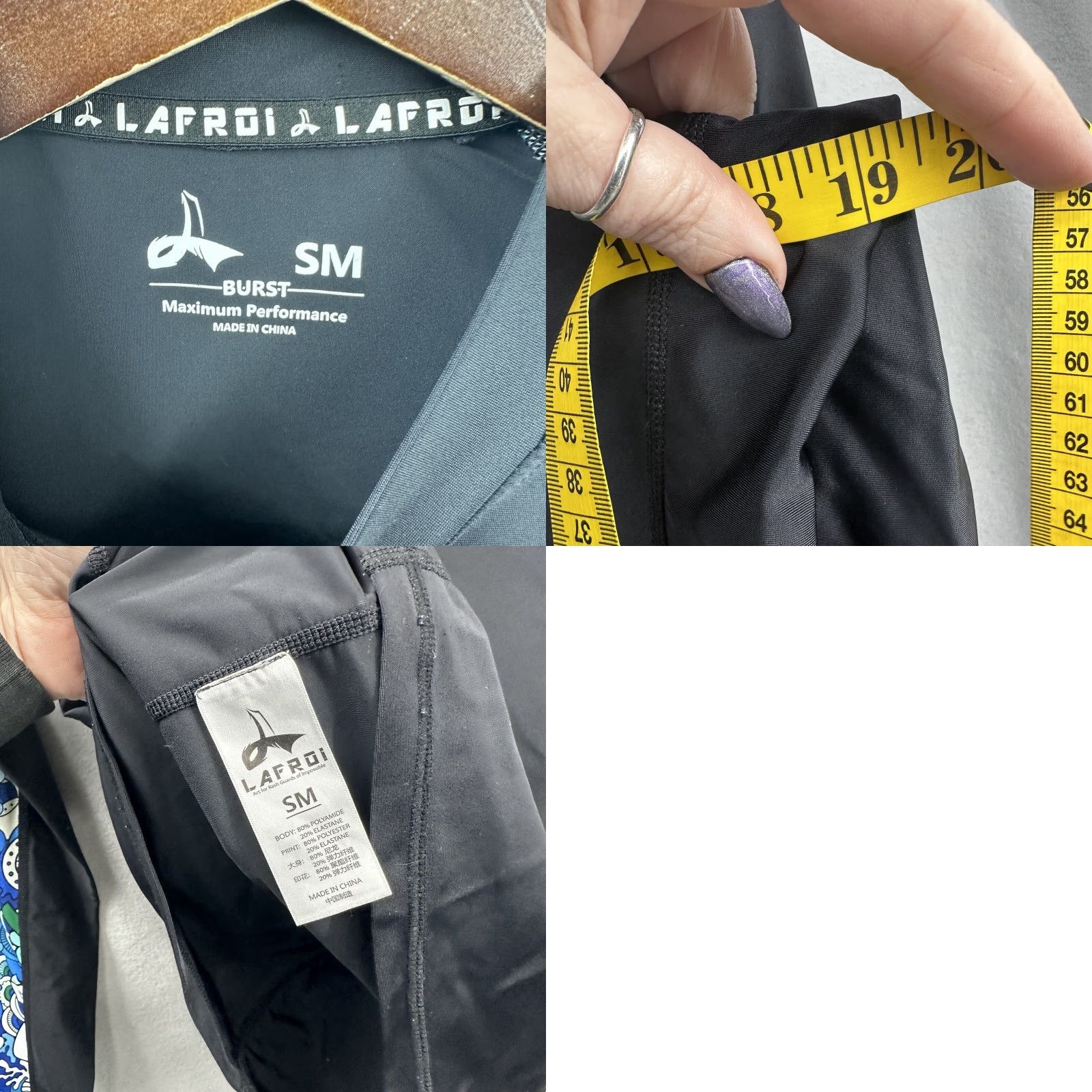 Vintage Lafroi Shirt Mens Small Long Sleeve Hypershield Performance Black Rash Guard MMA Compression Size US S / EU 44-46 / 1 - 8 Thumbnail