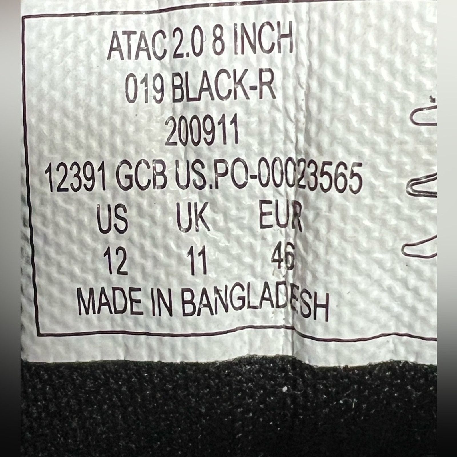 5.11 5.11 Tactical Men's ATAC 2.0 8" Sidezip Boots 12391 Size US 12 / EU 45 - 9 Thumbnail