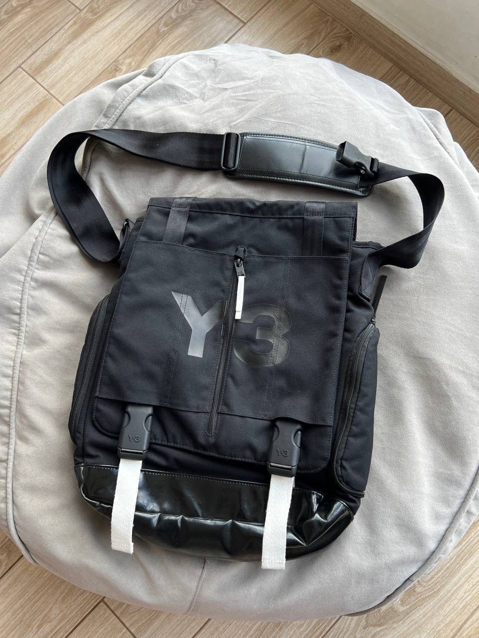Y 3 x Yohji Yamamoto Rrp 480$ Y-3 Yohji Yamamoro Messenger Bag Crossbody Bag in Black, Men's