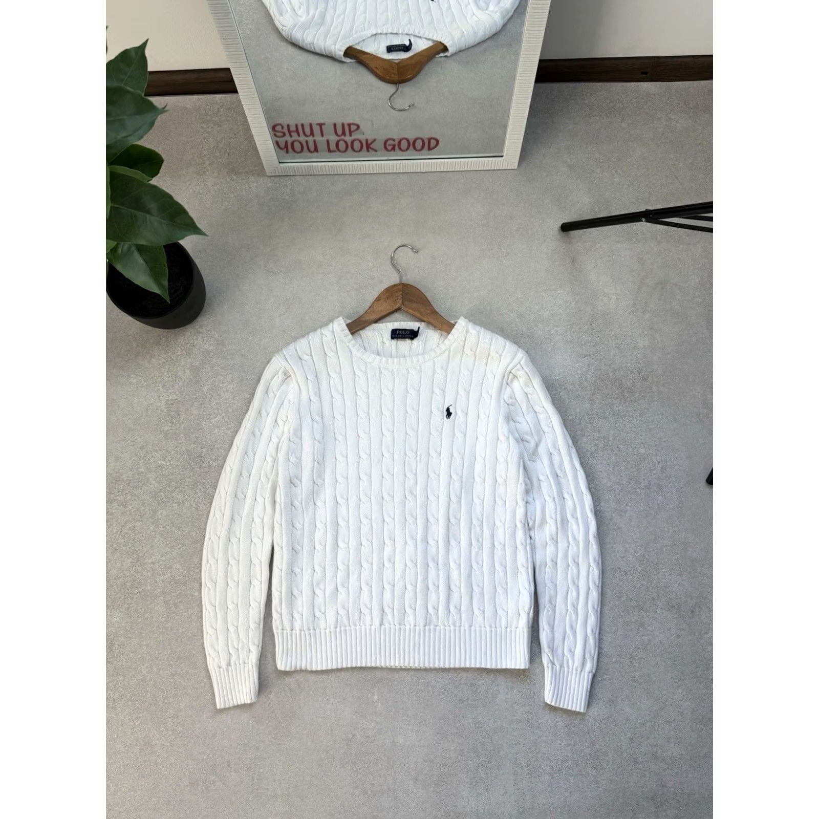 Polo Ralph Lauren Polo Ralph Lauren White Sweater Womens Pullover Crew Neck Luxury L Size Size L / US 10 / IT 46 - 2 Thumbnail