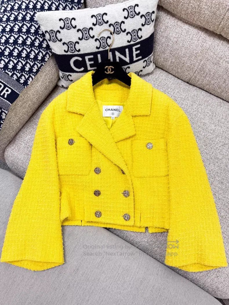 Chanel Chanel Tweed glazed buckle long-sleeved woven jacket Size XS / US 0-2 / IT 36-38 - 4 Thumbnail