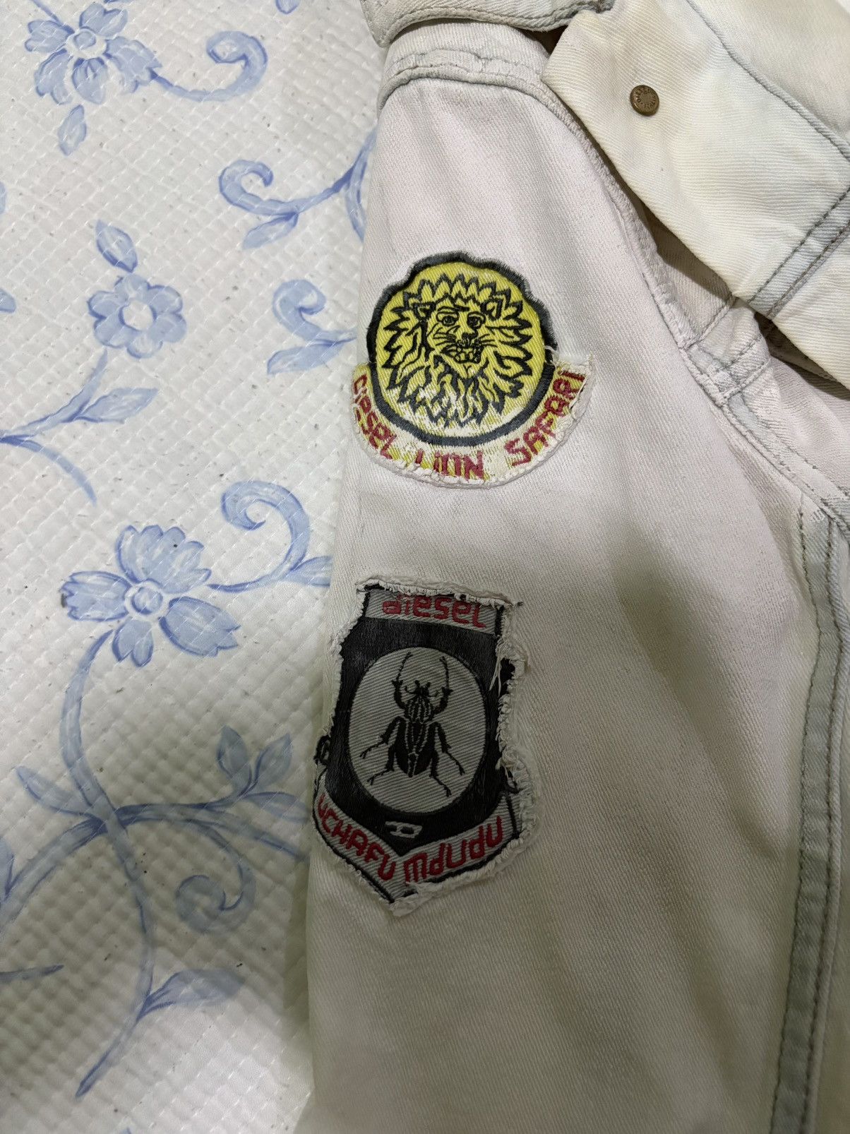 Diesel Diesel White Denim Type 3 Design Size US L / EU 52-54 / 3 - 15 Thumbnail