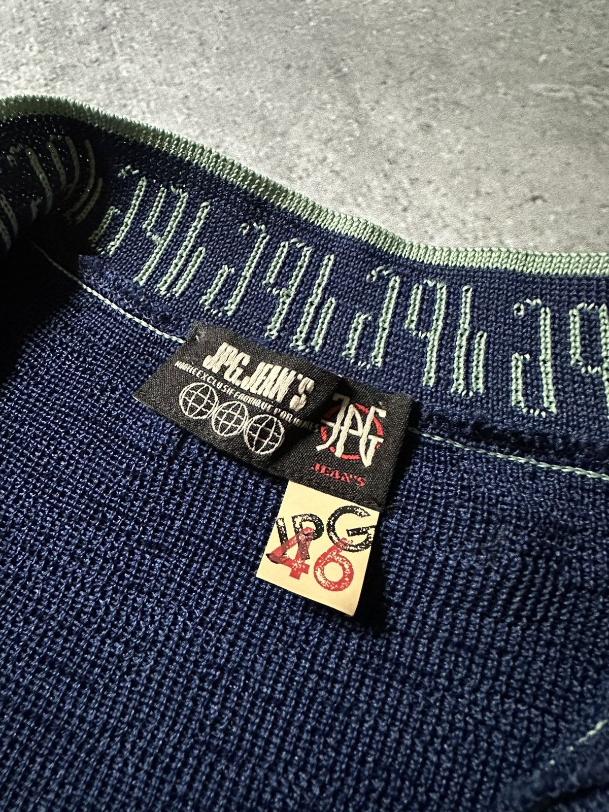 Vintage 00s Jean Paul Gaultier Monogram Knit Top