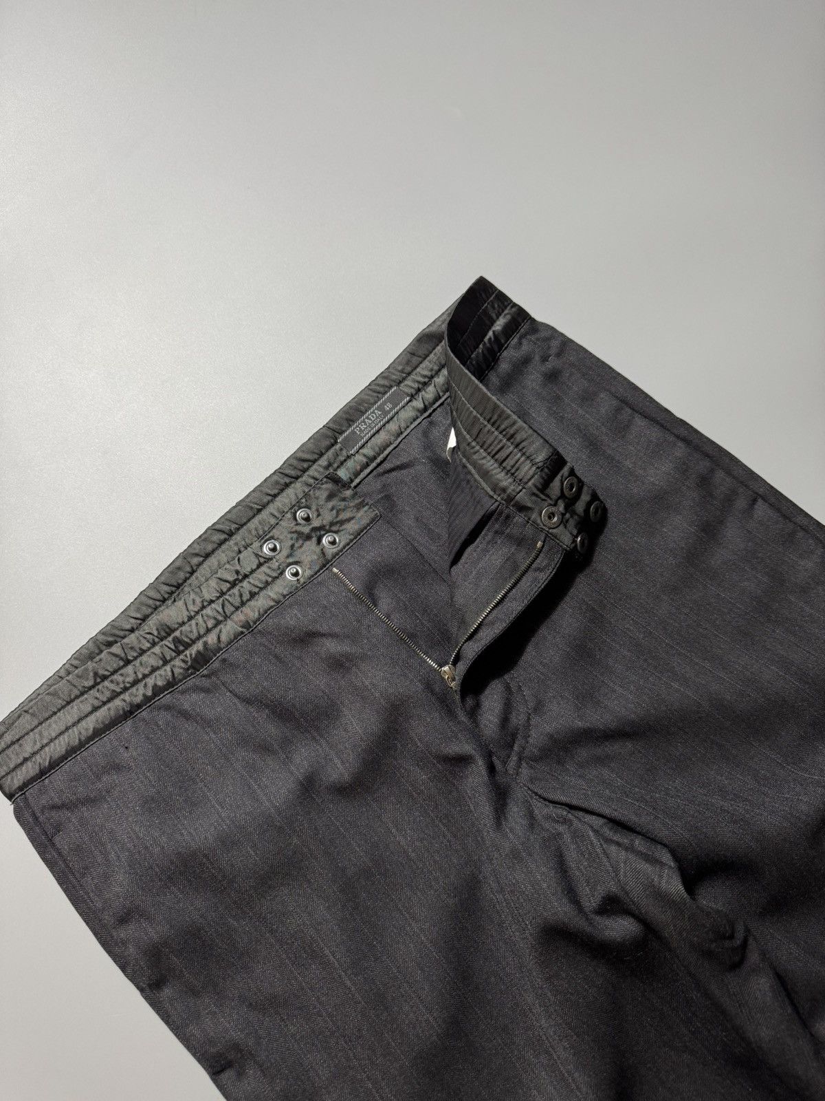 Prada Prada - Vintage 2002 Striped trouser pants Size US 33 - 8 Thumbnail