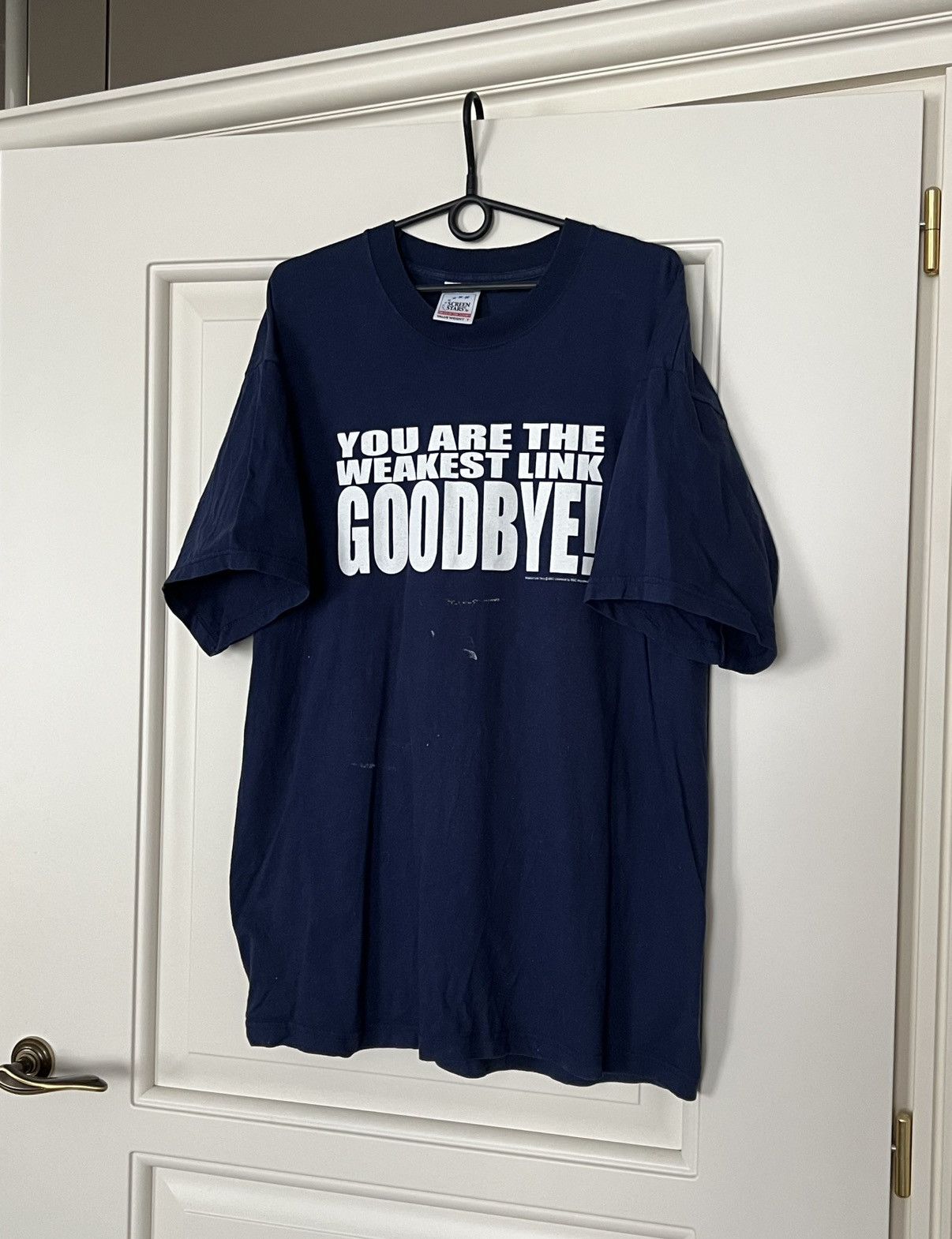 Vintage Vintage 90s The Weakest Link T-Shirt Tee BBC Show Funny Meme Size US XL / EU 56 / 4 - 1 Thumbnail