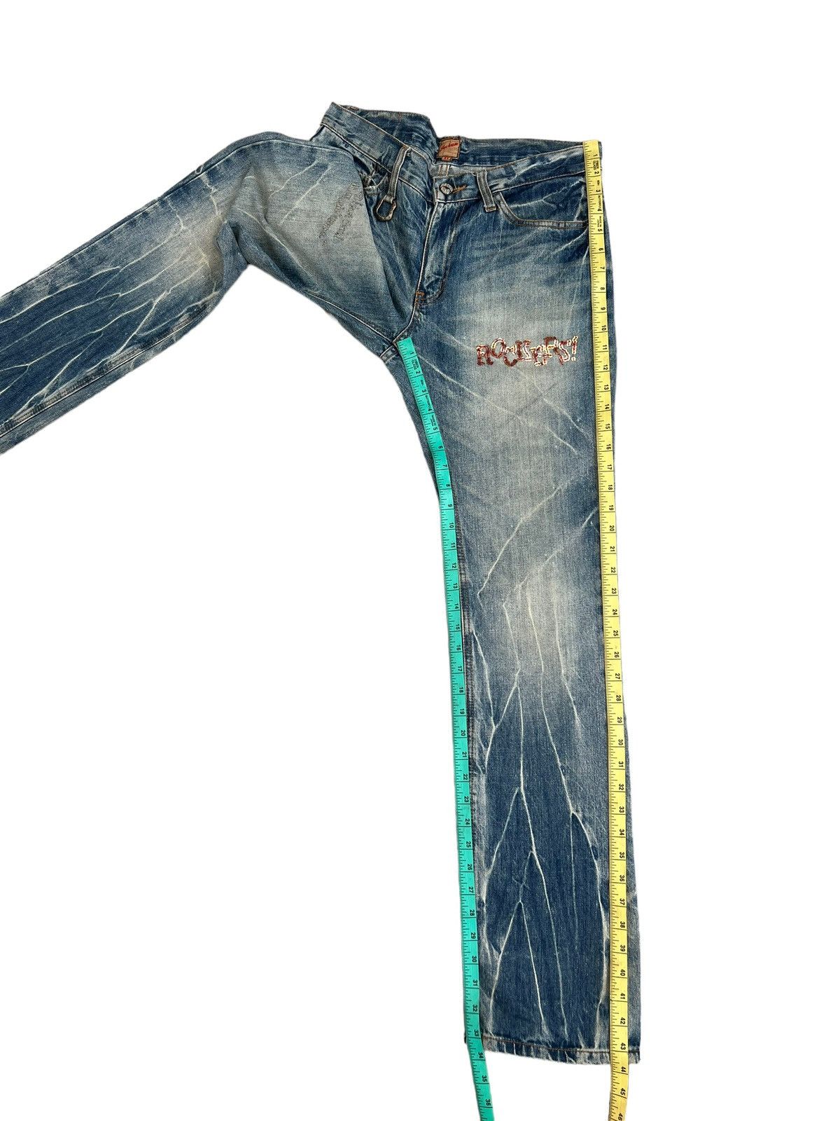 JACKROSE Jackrose Bleached Distressed Denim Patches Denim Jeans Size US 31 - 5 Thumbnail