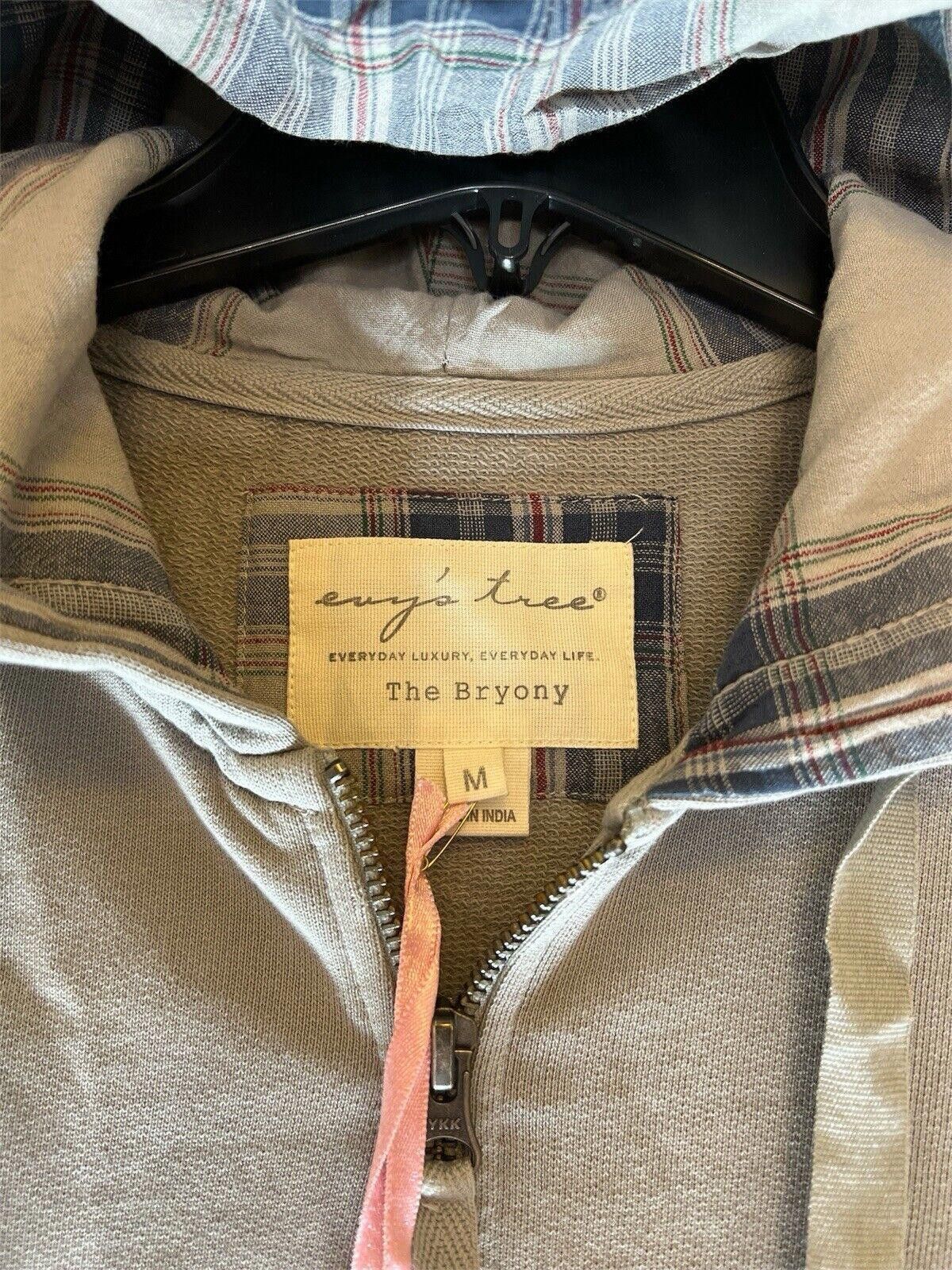 Designer Evy's Tree The Bryony Gray Plaid Hooded Zip Up Jacket Size M / US 6-8 / IT 42-44 - 3 Thumbnail
