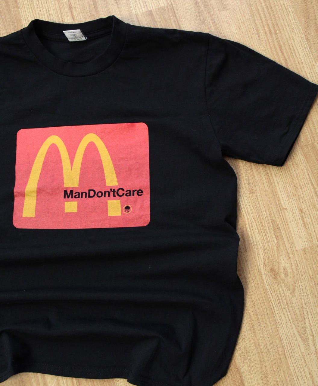 Vintage 🔥 Man Don’t Care McDonalds Humor Vintage 90s T Shirt USA Y2K Size US M / EU 48-50 / 2 - 1 Thumbnail