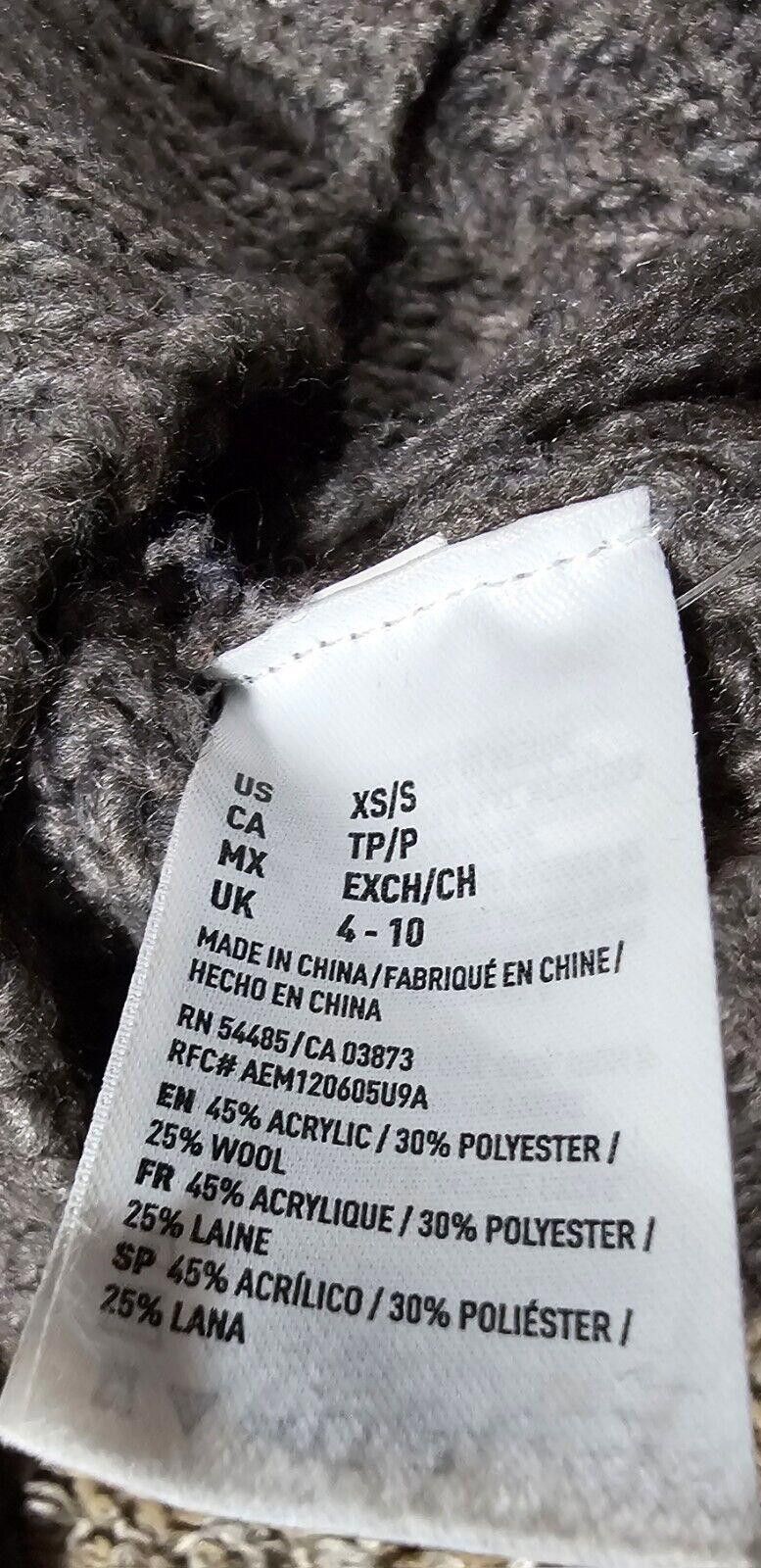 Designer American Eagle XS/S Gray 4 Button Cardigan Knit Wool Blend Size XS / US 0-2 / IT 36-38 - 8 Thumbnail