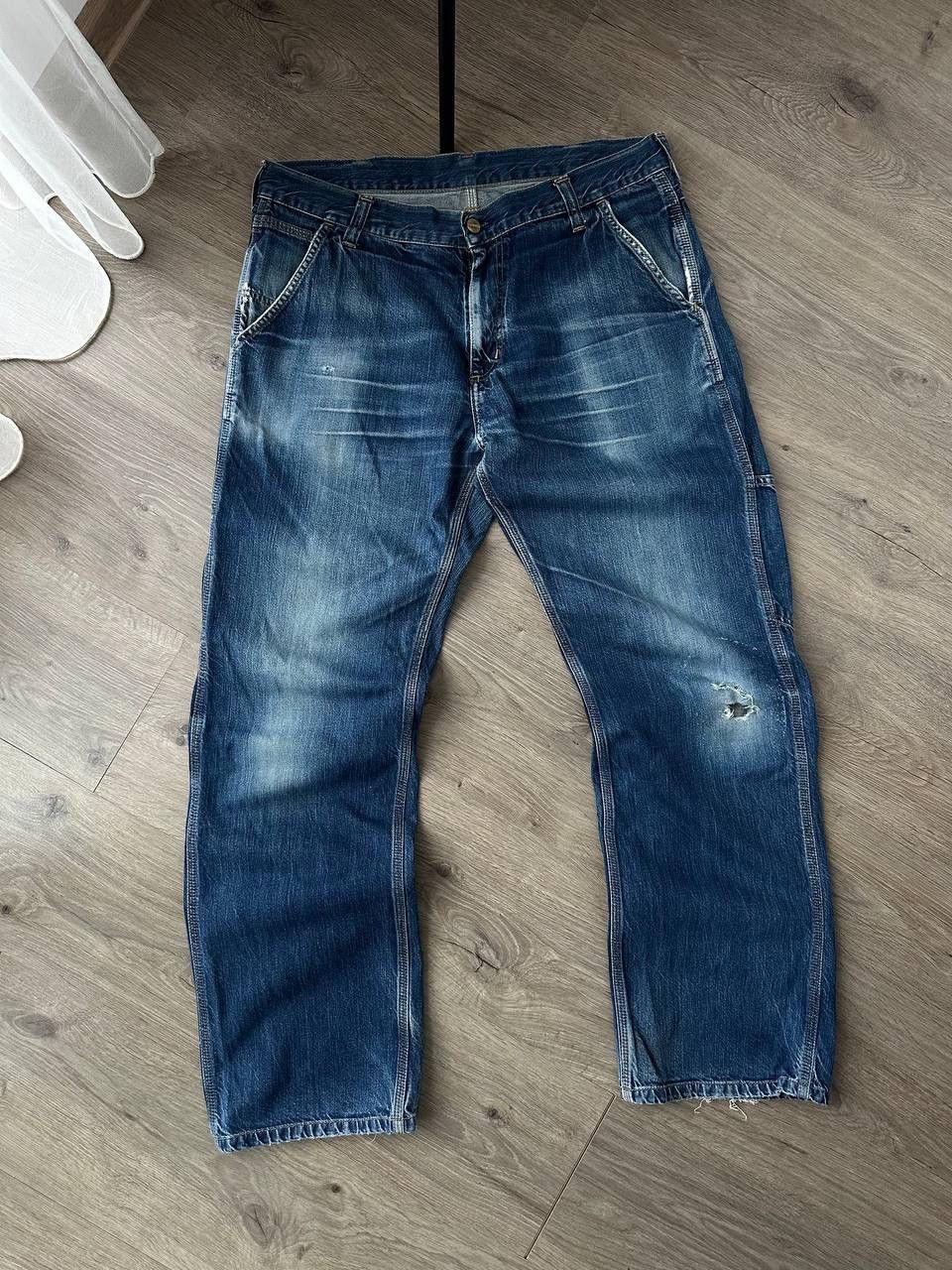 Carhartt × Carhartt Wip × Vintage Vintage Distressed Carhartt Trax Denim Pants Size US 34 / EU 50 - 8 Thumbnail