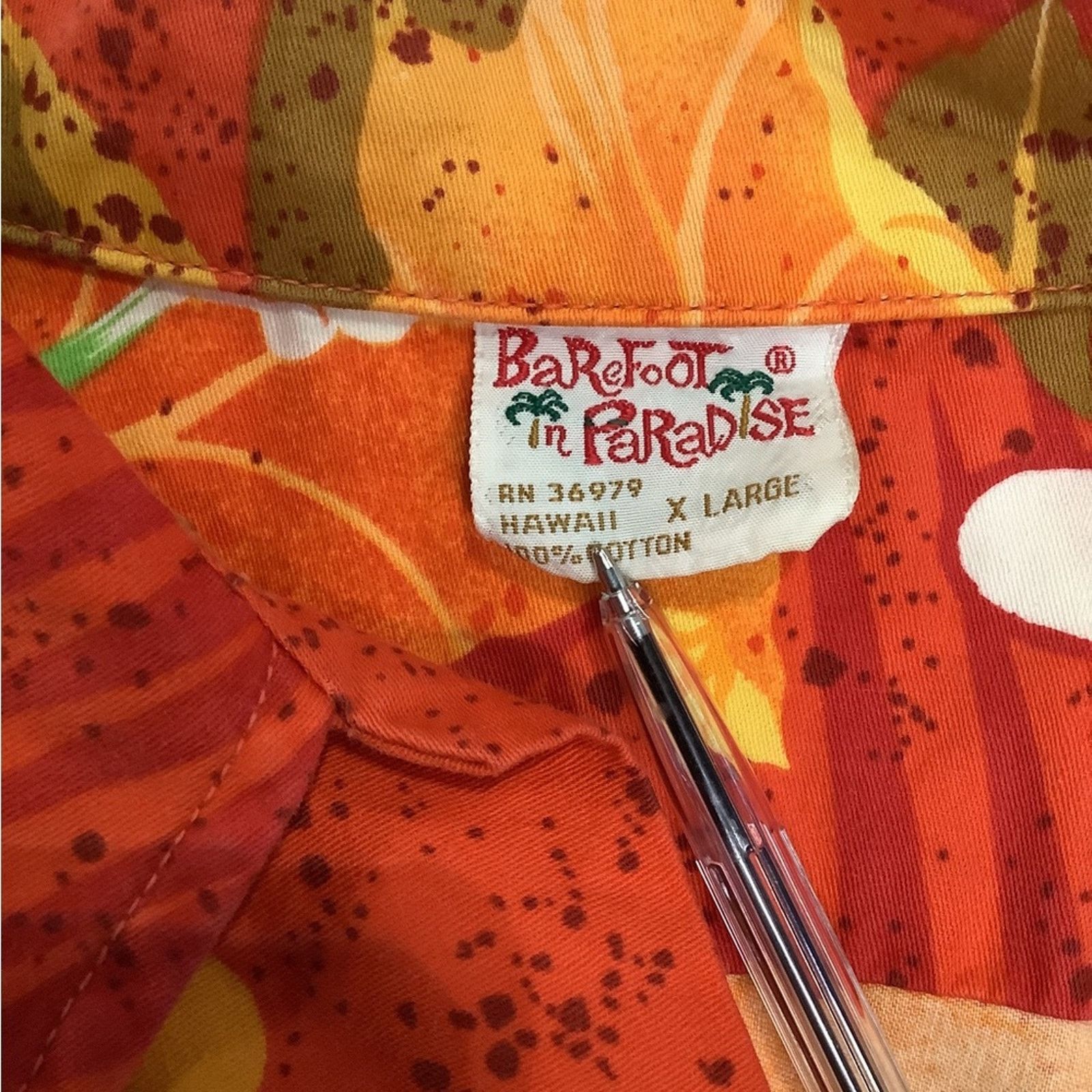 Vintage Vintage 1960s Barefoot Paradise Hawaiian Shirt Size US XL / EU 56 / 4 - 3 Thumbnail