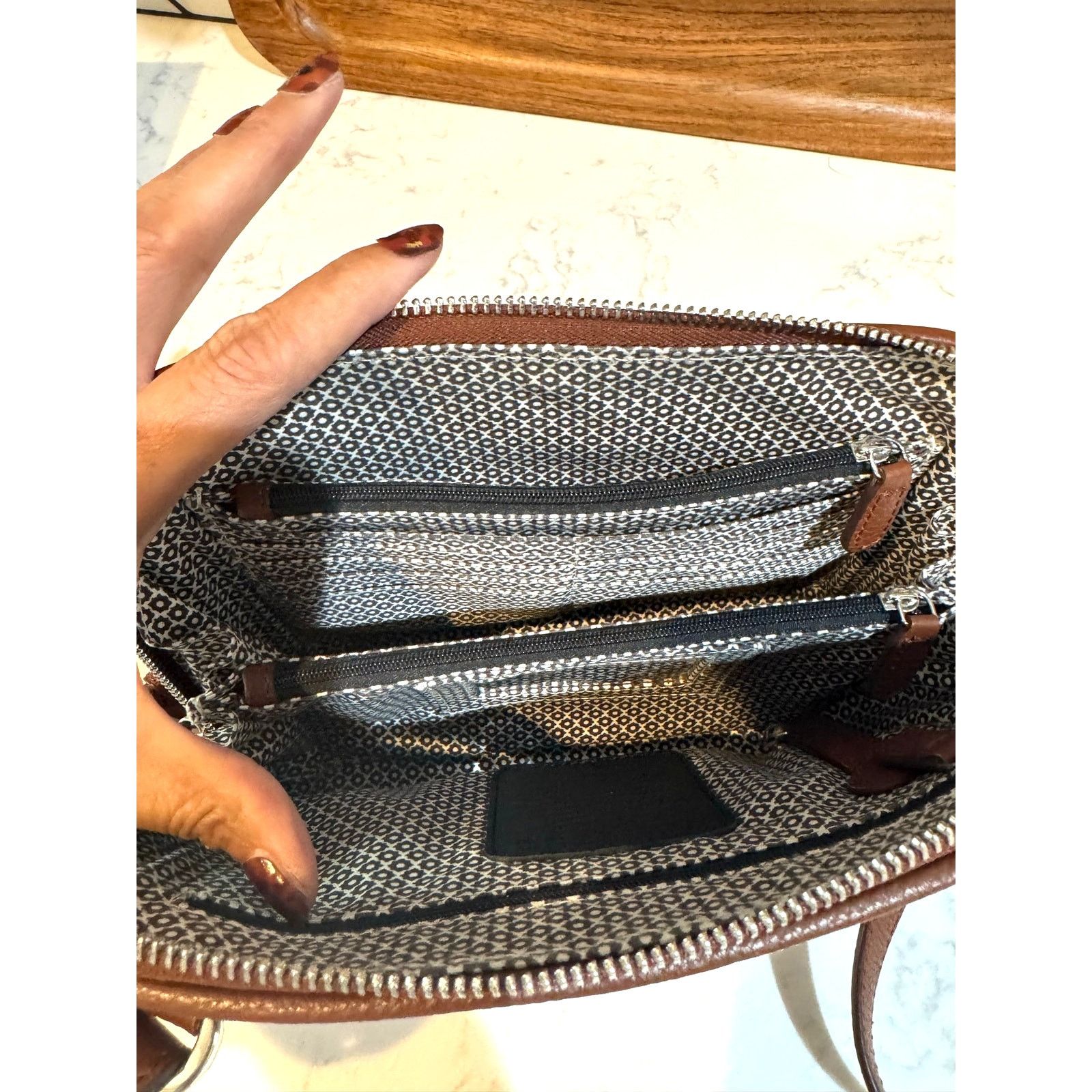 Brighton Brighton Contempo Shelby Bourbon Organizer bag leather Size ONE SIZE - 13 Thumbnail