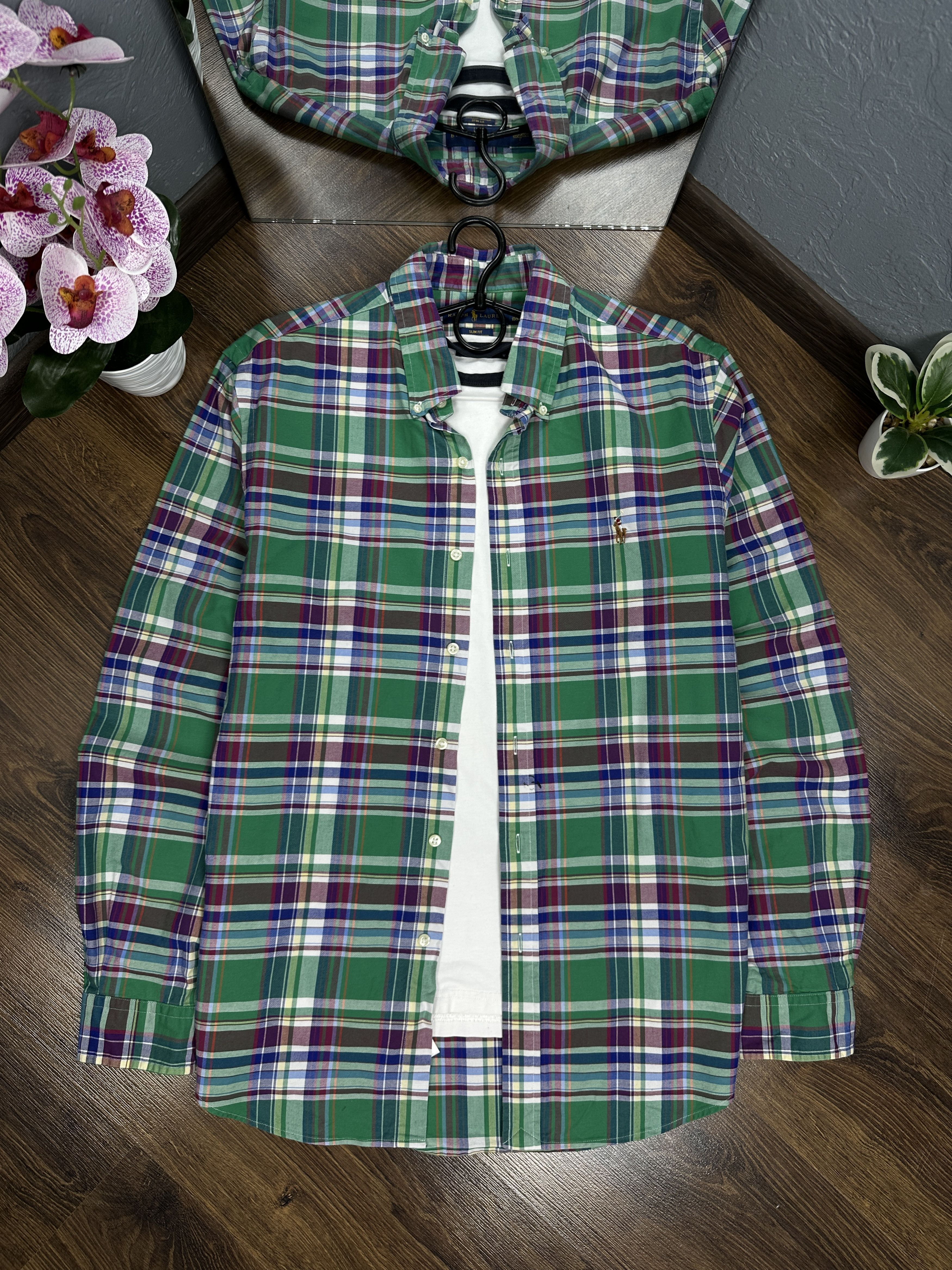 Polo Ralph Lauren × Ralph Lauren Polo Ralph Lauren Vintage Long Sleeve Check Shirt Size US L / EU 52-54 / 3 - 1 Thumbnail