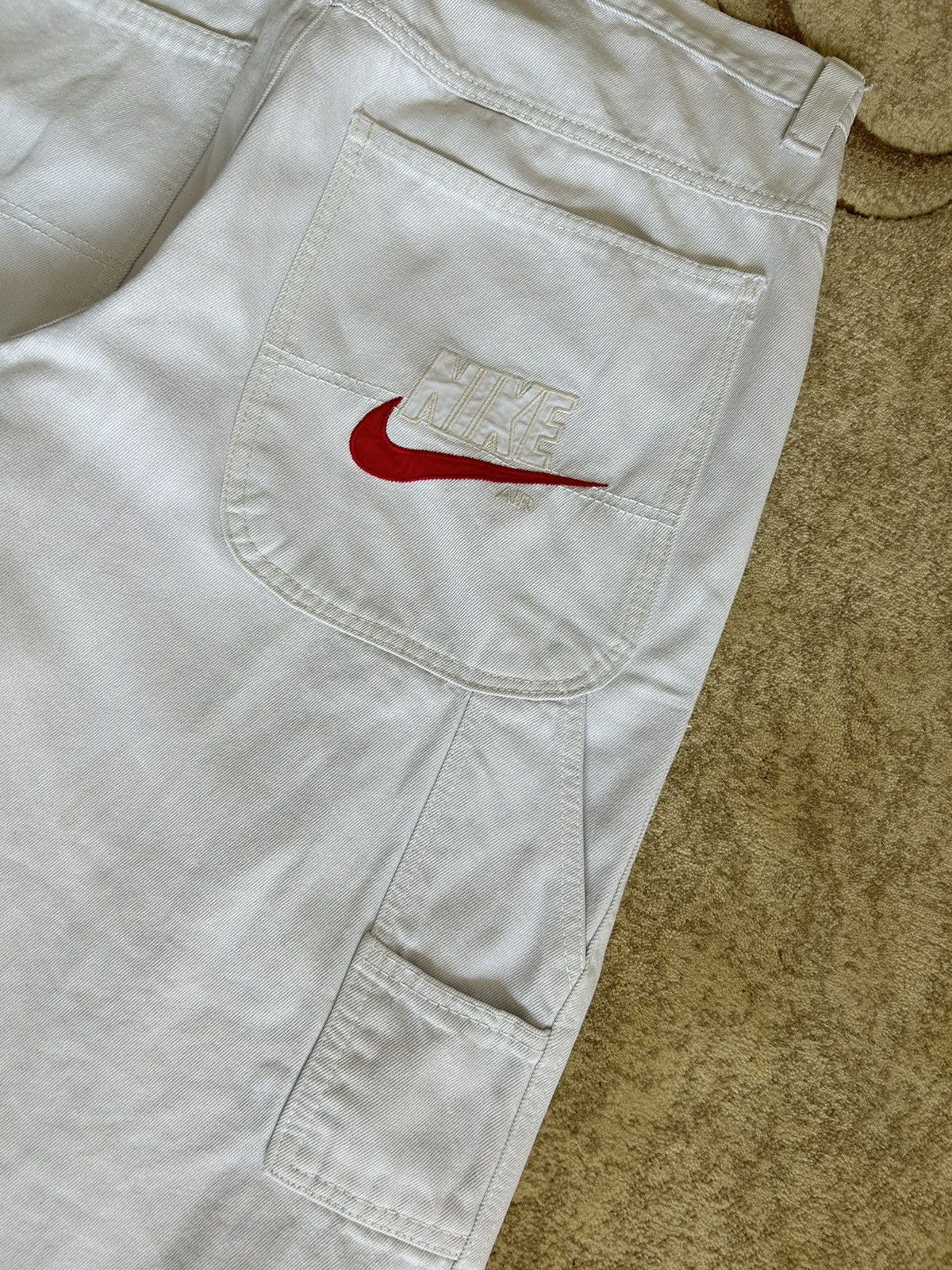 Nike × Vintage Vintage 80s Nike Air Embroidered Carpenter Baggy Pants Size US 36 / EU 52 - 6 Thumbnail