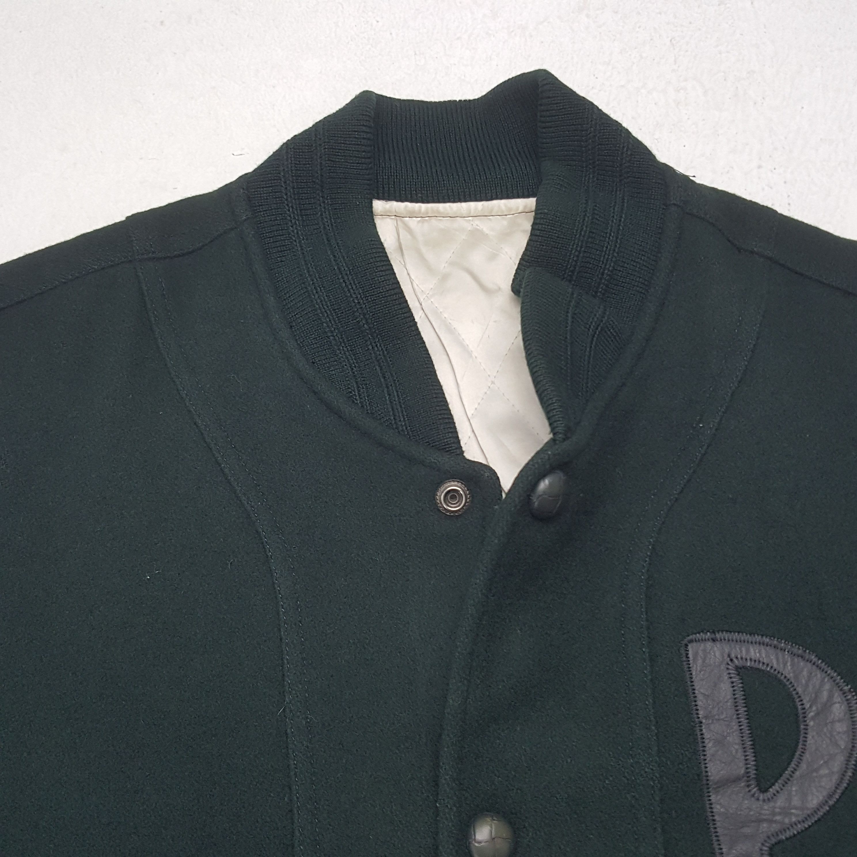 Japanese Brand × Vintage Vintage Pazzoco,LTD Sleeve Leather Varsity Jacket Size US L / EU 52-54 / 3 - 5 Thumbnail
