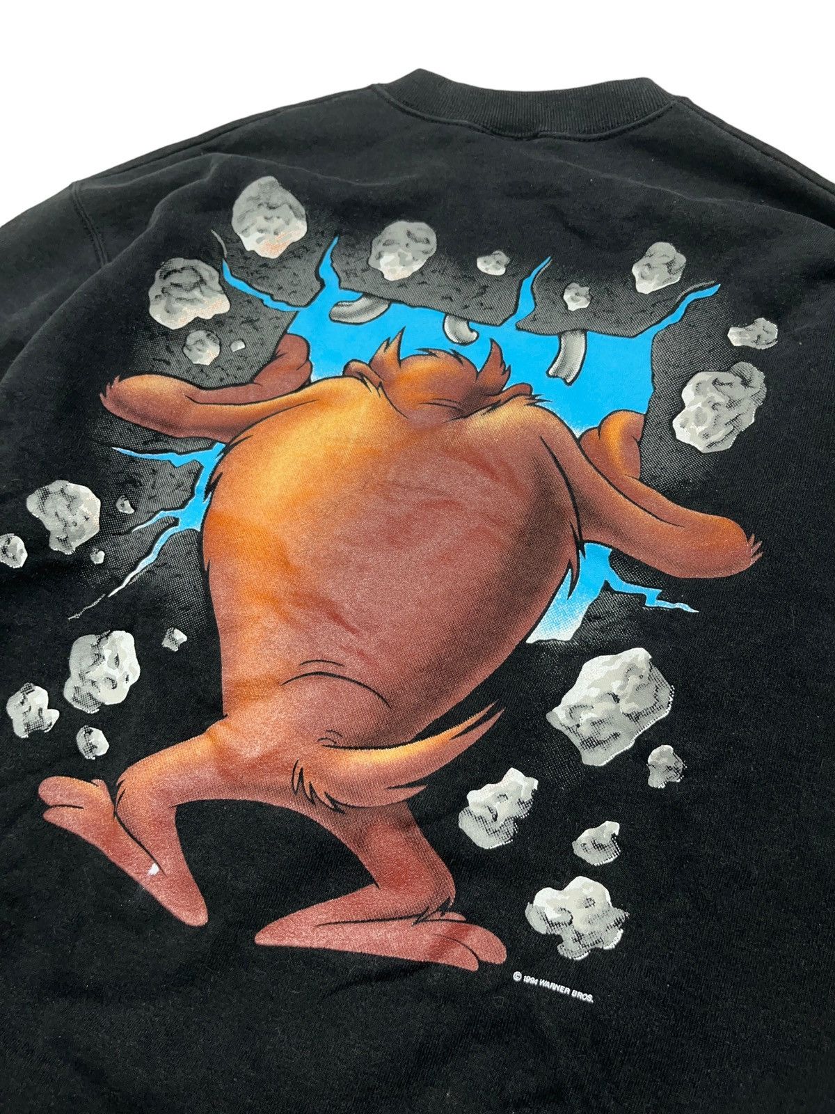Cartoon Network × Vintage × Warner Bros Vintage 1994 Taz “Beware Wild Animal” Sweatshirt Size US L / EU 52-54 / 3 - 8 Thumbnail