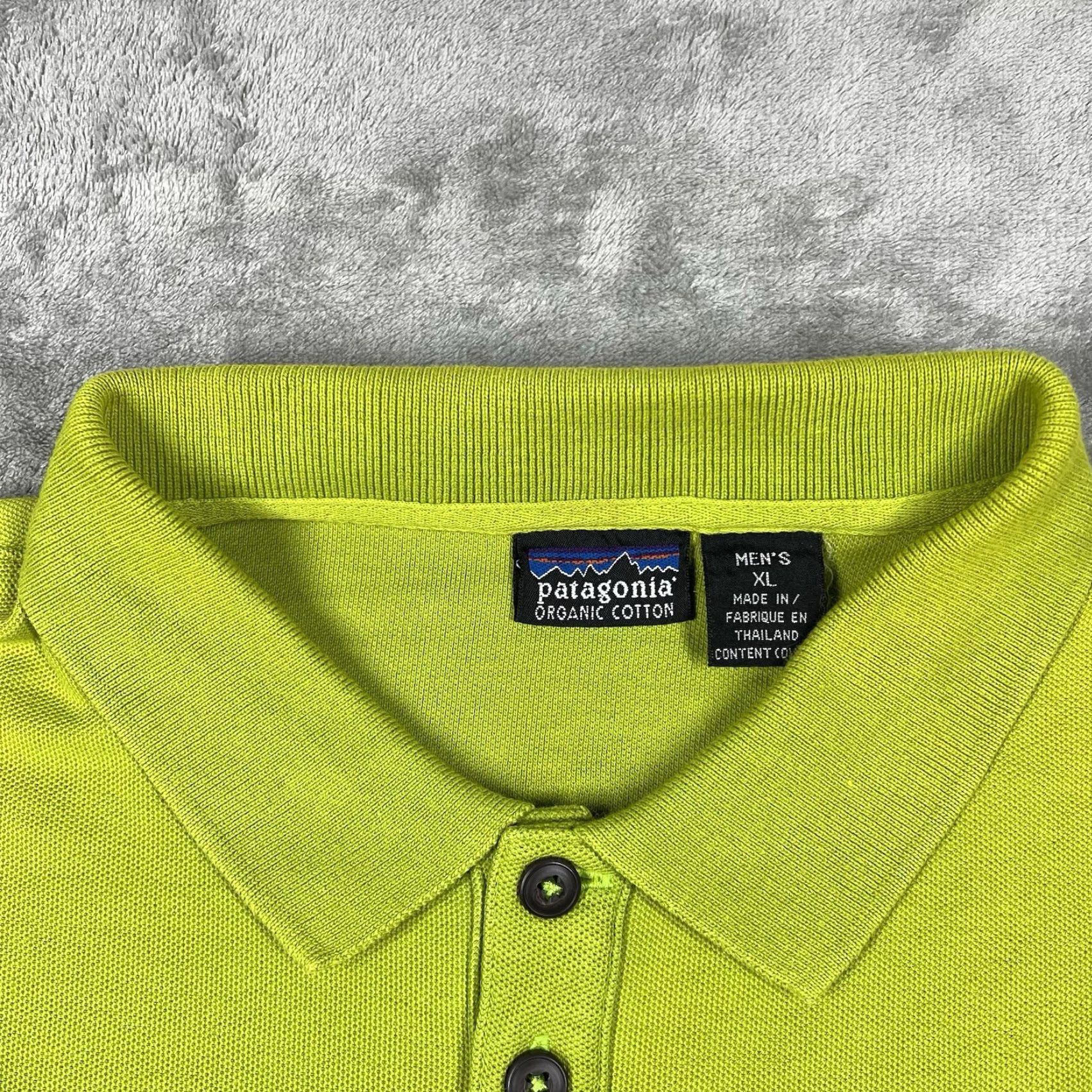 Patagonia VINTAGE Patagonia Polo Shirt Men’s XL Lime Green Organic Cotton Style 52822 SP03 Size US XL / EU 56 / 4 - 7 Thumbnail