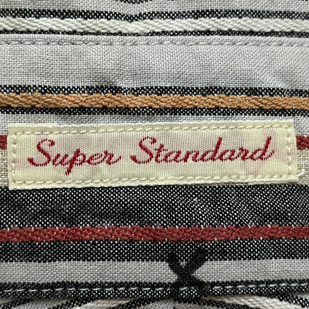 Japanese Brand × Sugar Cane × Toyo Enterprises Rare Design Vintage Brand Sugar Cane Toyo Stripe Shirt 1990s Size US M / EU 48-50 / 2 - 10 Thumbnail