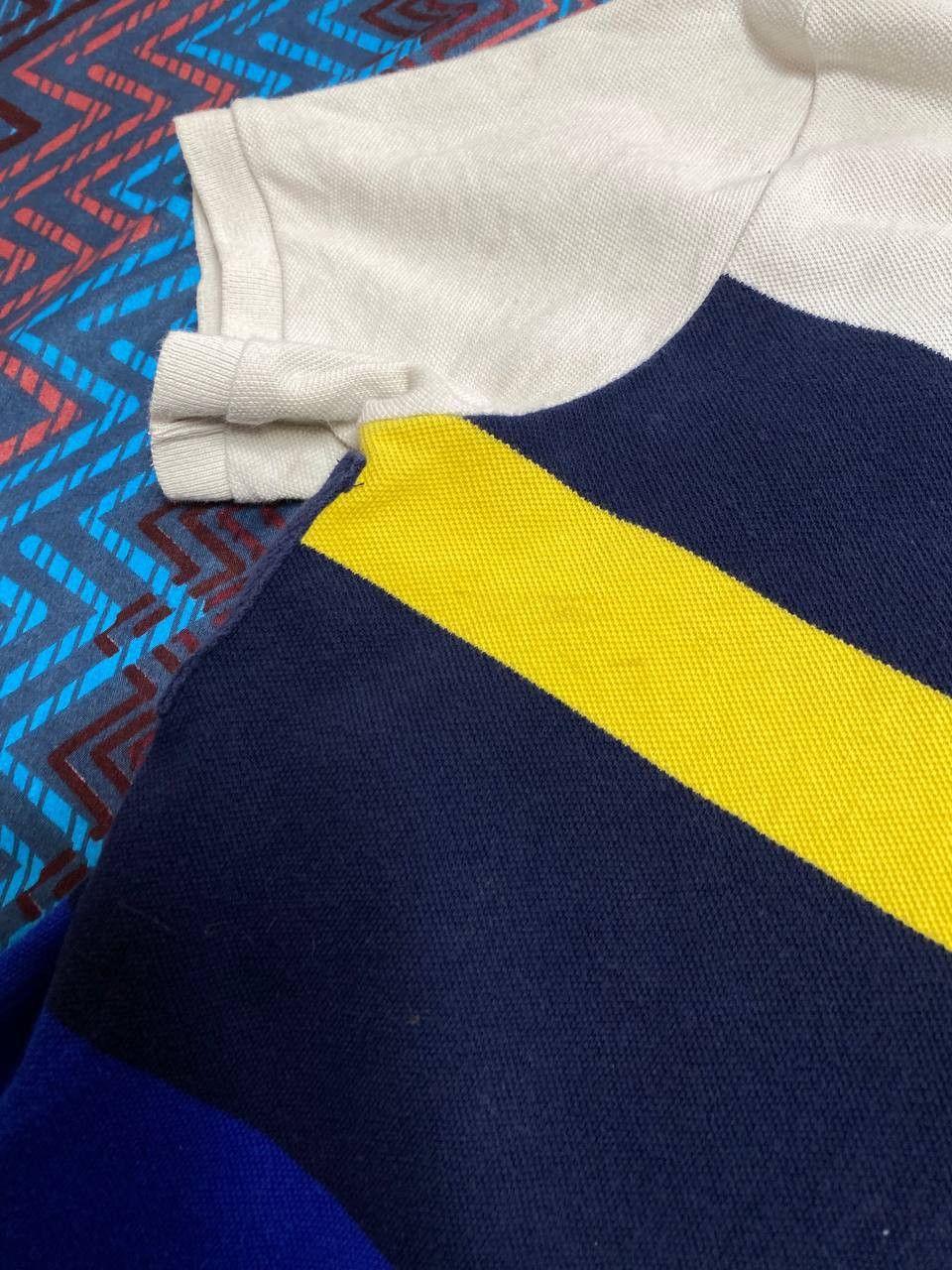 Polo Ralph Lauren × Vintage Polo Ralph Lauren Striped Pony Logo Polo Collared Shirt Size US M / EU 48-50 / 2 - 7 Thumbnail