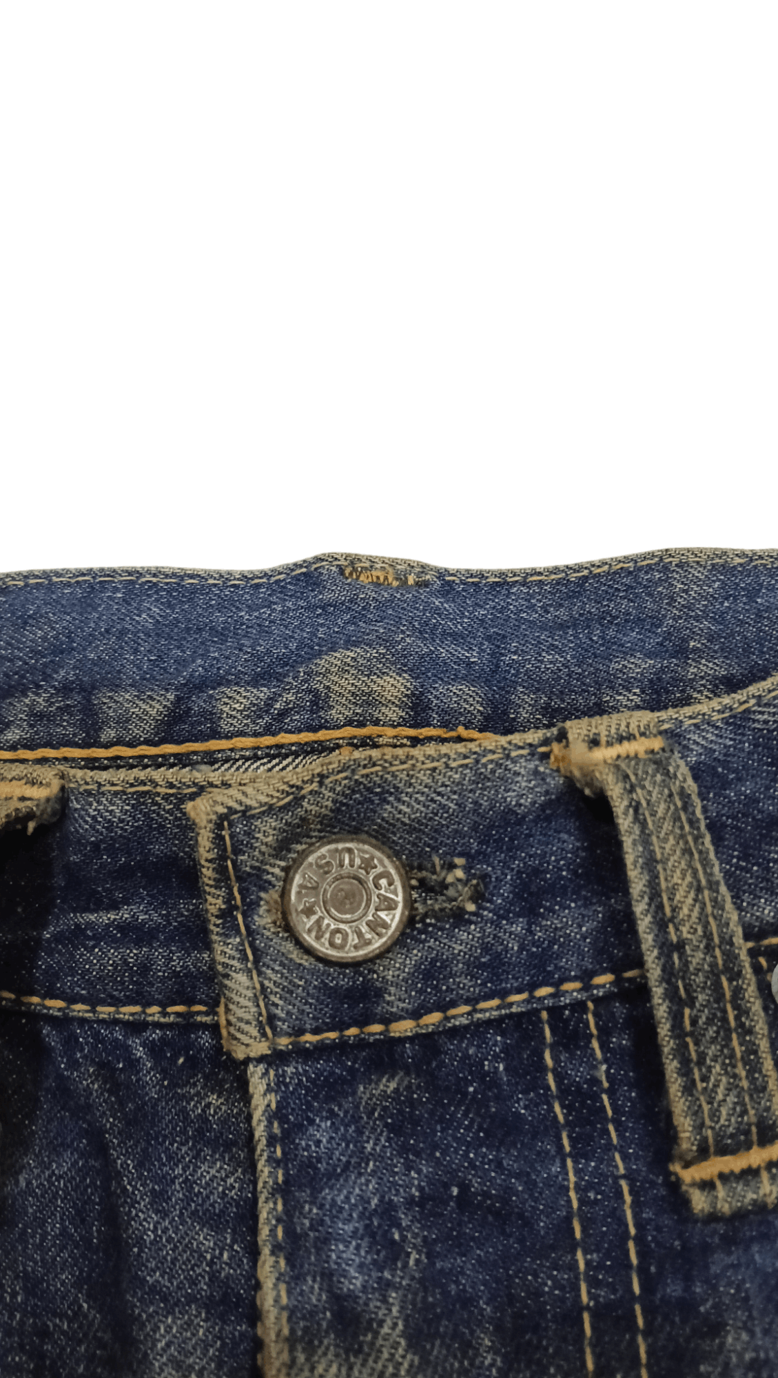 Vintage 80s Canton Genuine Indigo Flare Denim (S 370) w29 Size US 29 - 3 Thumbnail