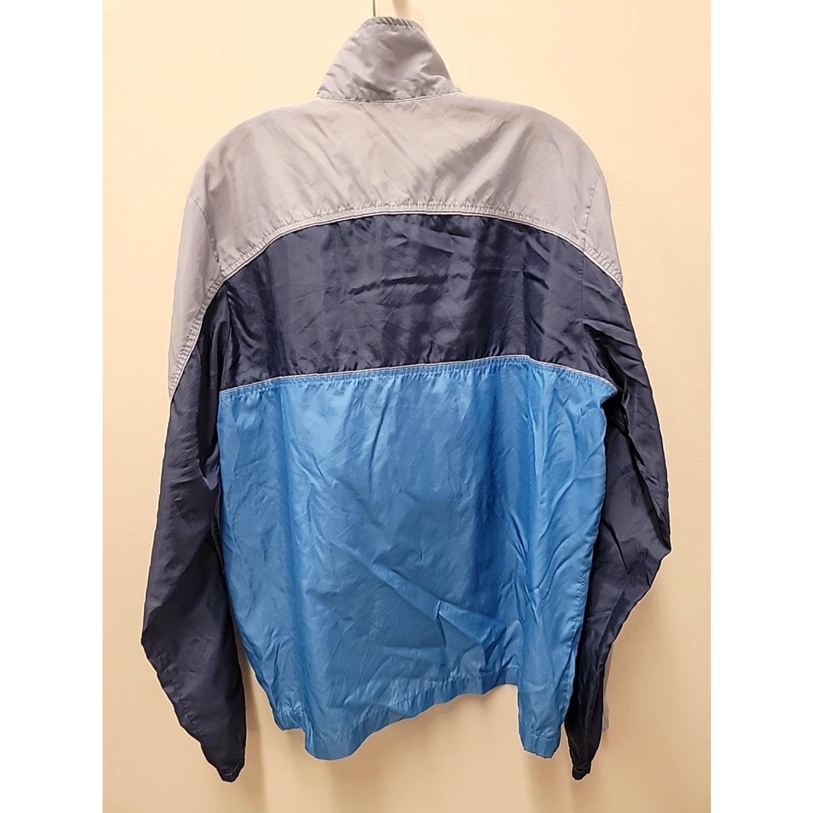 Nike VINTAGE Nike Mens Windbreaker Pullover 1/2 Zip Packable 80s Blue Grey L Size US L / EU 52-54 / 3 - 6 Thumbnail