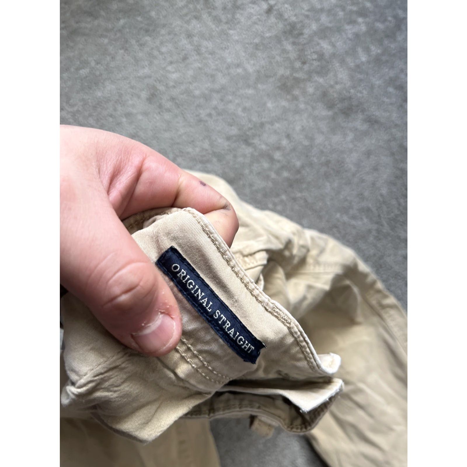 Vintage American Eagle Pants Men's 30x34 Straight Brown Cotton Blend Size US 30 / EU 46 - 6 Thumbnail