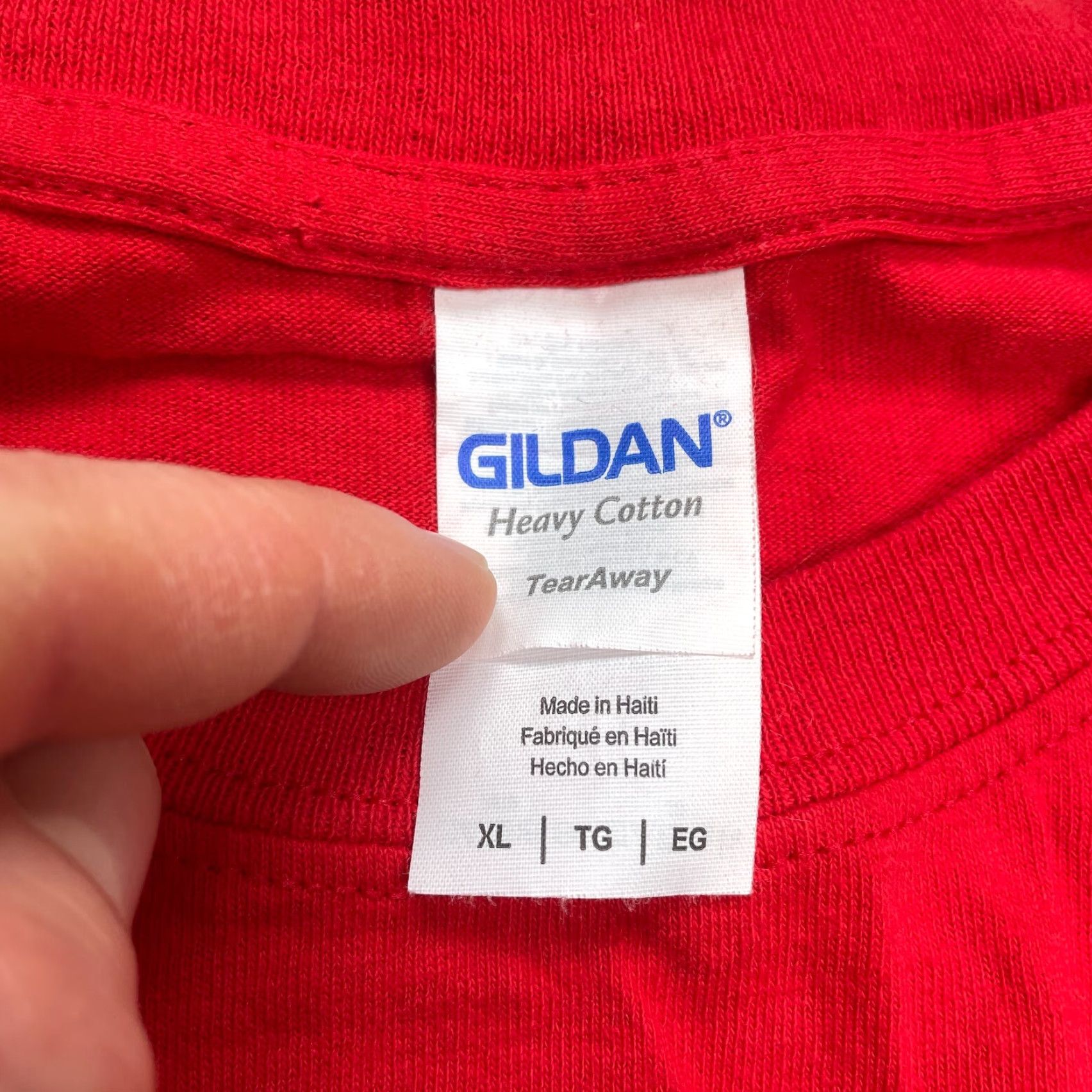 Gildan Gildan Heavy Cotton Shirt Mens XL Red I Love Grambling State University Alumni Size US XL / EU 56 / 4 - 4 Thumbnail