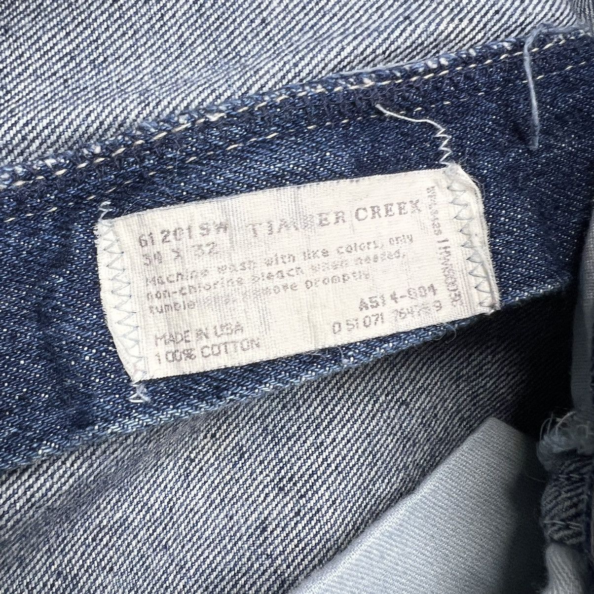 Vintage × Wrangler VTG Wrangler Timber Creek Jeans Blue Straight Denim Baggy Size US 34 / EU 50 - 9 Thumbnail