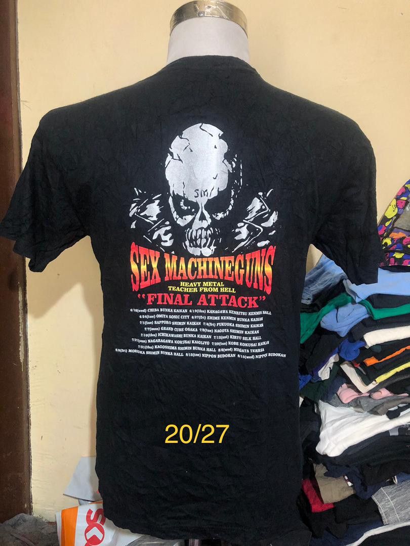 Band Tees × Hysteric Glamour × Japanese Brand Vintage Sex Machine Gun Japan Heavy Metal Size US L / EU 52-54 / 3 - 3 Thumbnail