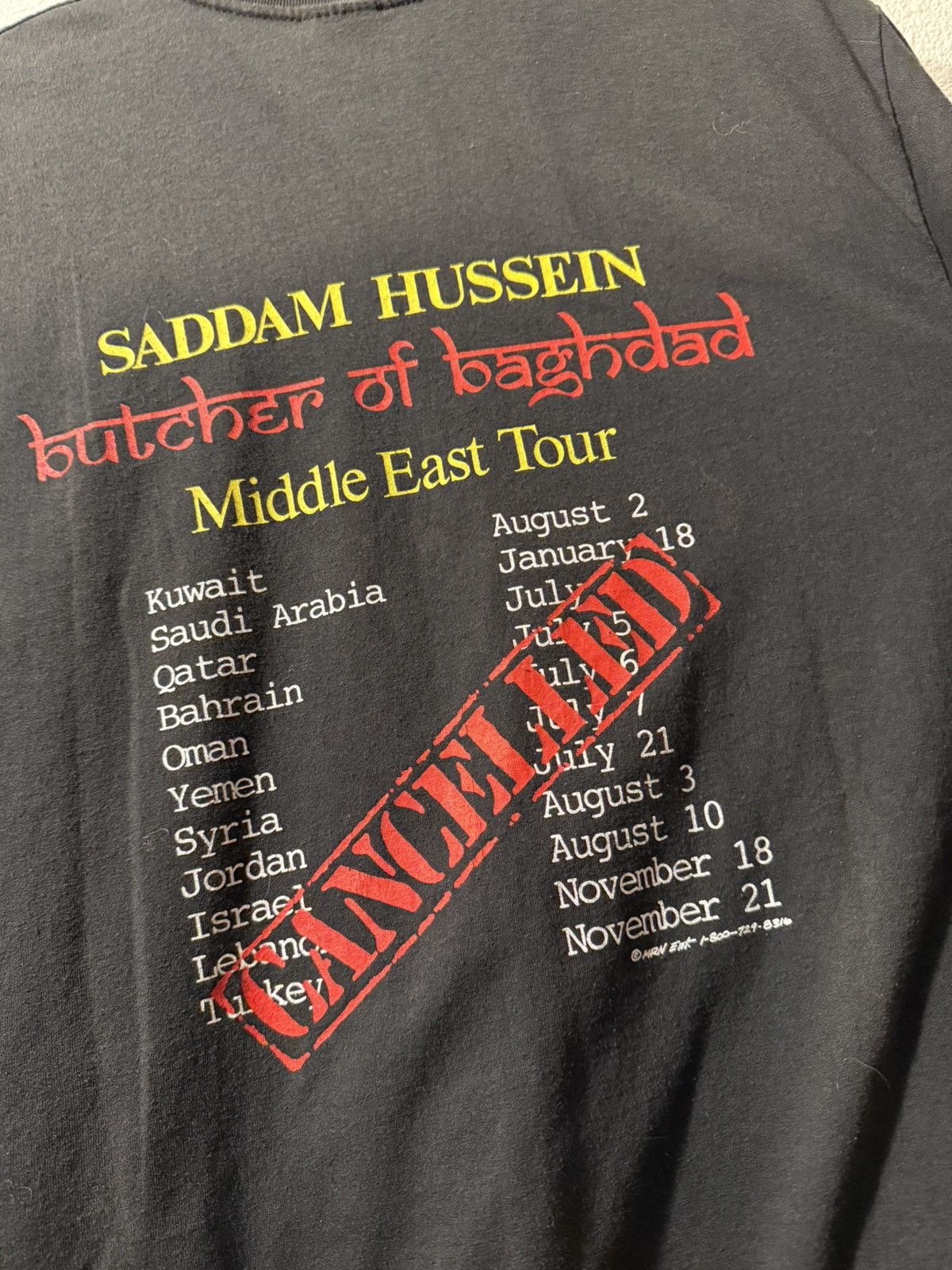 Vintage Vintage Desert Storm Saddam Hussein Middle East Tour Size US XL / EU 56 / 4 - 4 Thumbnail