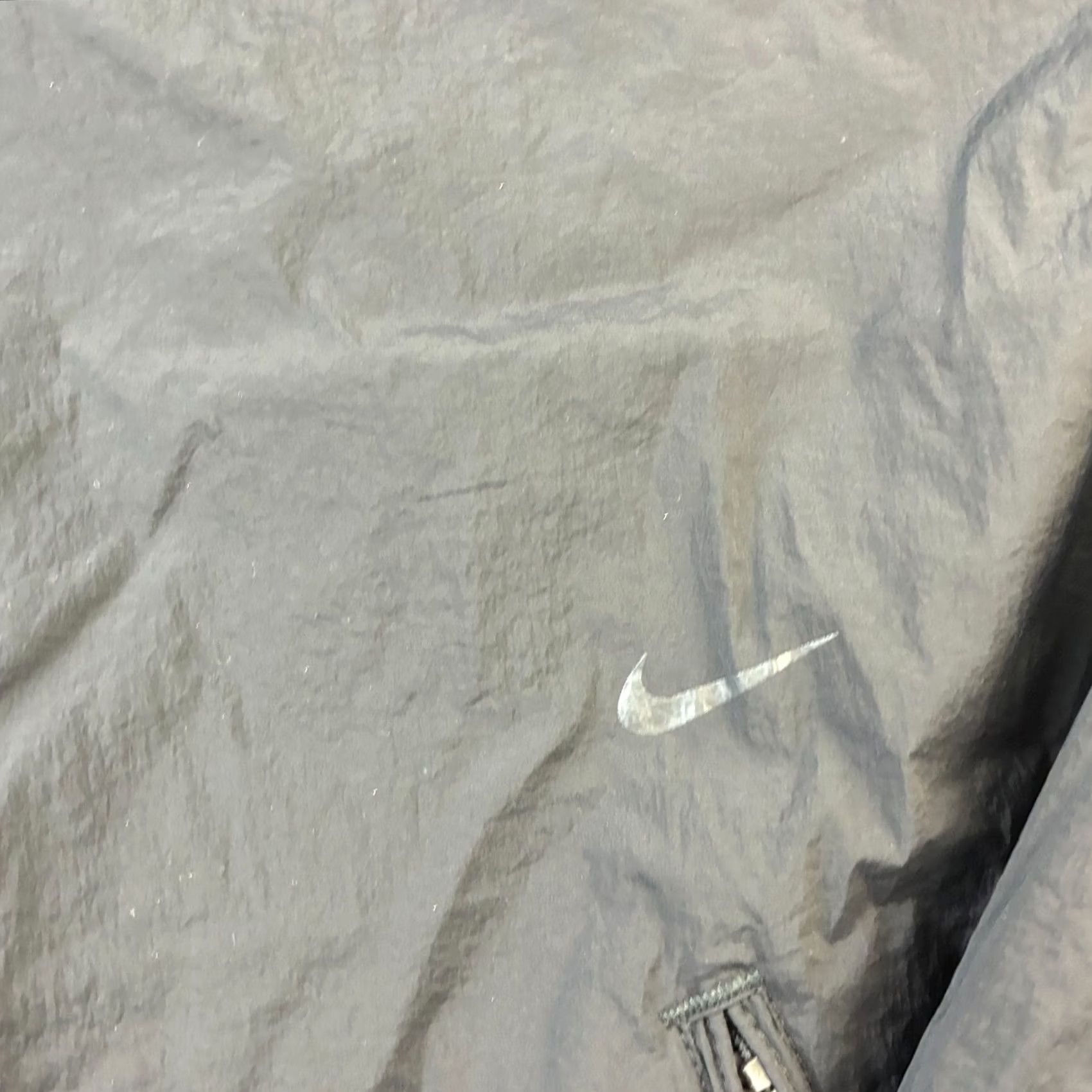 Nike Nike Jacket XL Black Bomber Jersey Nylon Full Zip Hooded Pockets Logo 90s Retro Sports Outdoor Mens Size US XL / EU 56 / 4 - 5 Thumbnail