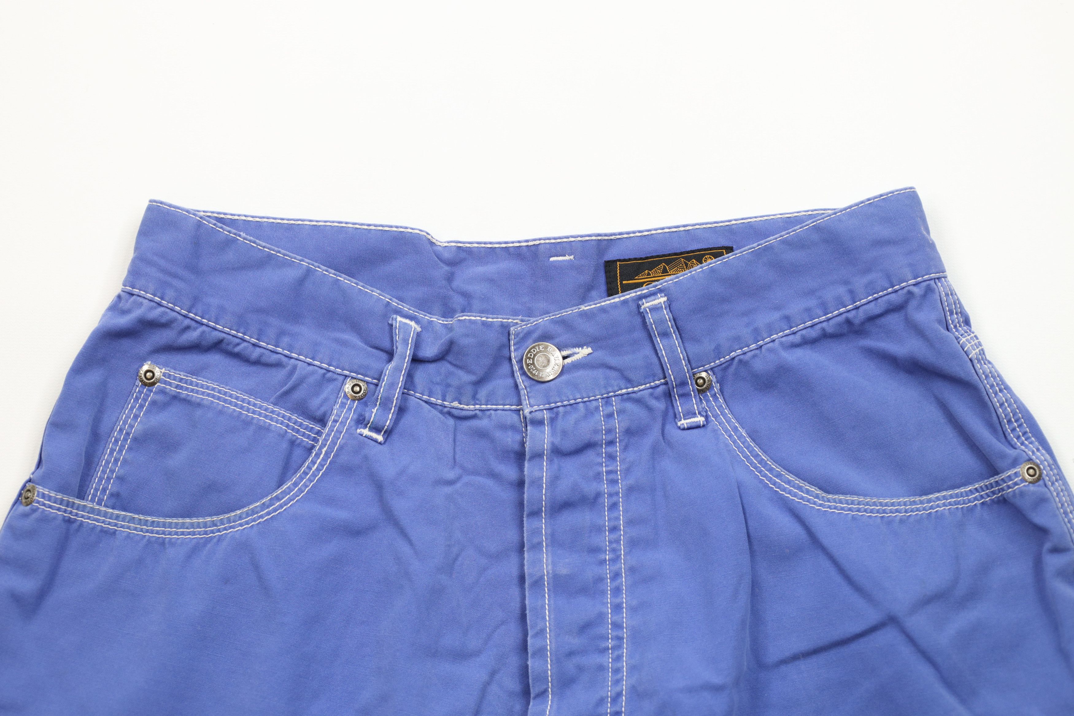 Eddie Bauer × Vintage Vintage 90s Eddie Bauer Button Fly Bermuda Chino Shorts Blue Size 30" / US 8 / IT 44 - 2 Thumbnail