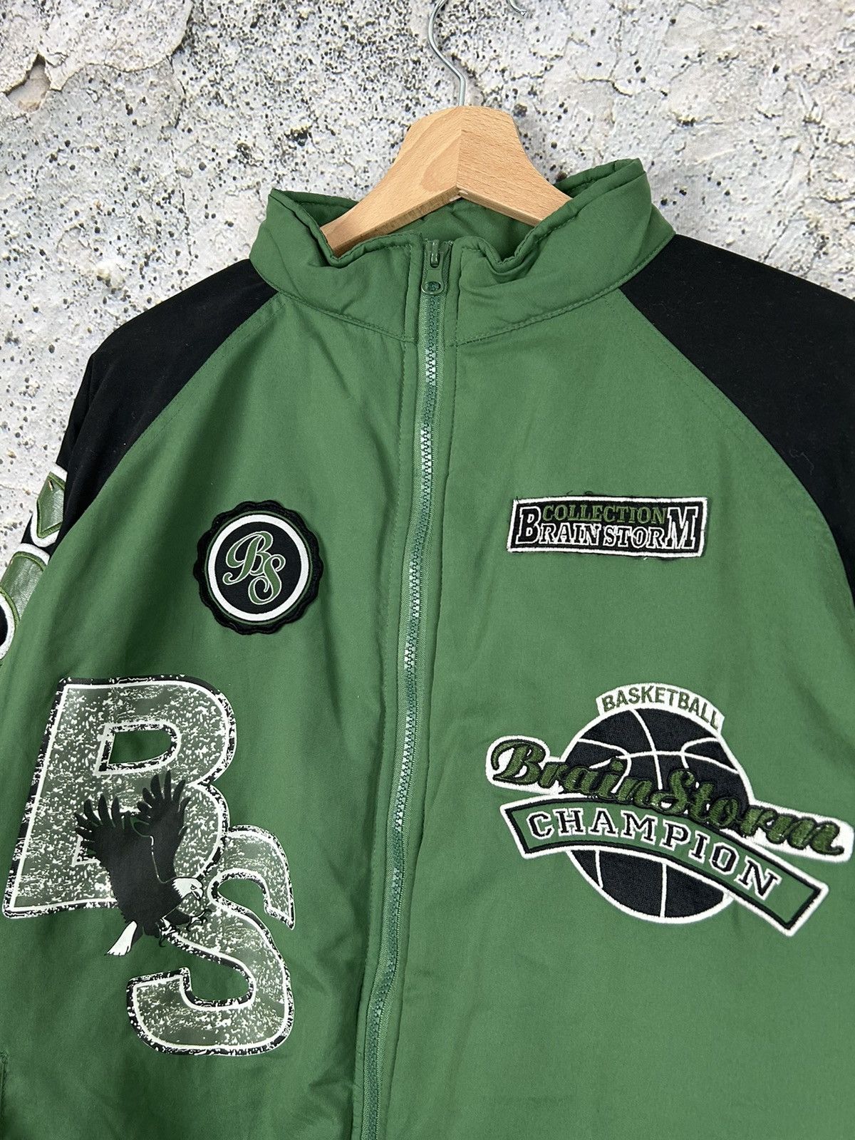 Vintage Vintage Basketball Brain Storm Light Bomber Jacket NBA Size US M / EU 48-50 / 2 - 3 Thumbnail