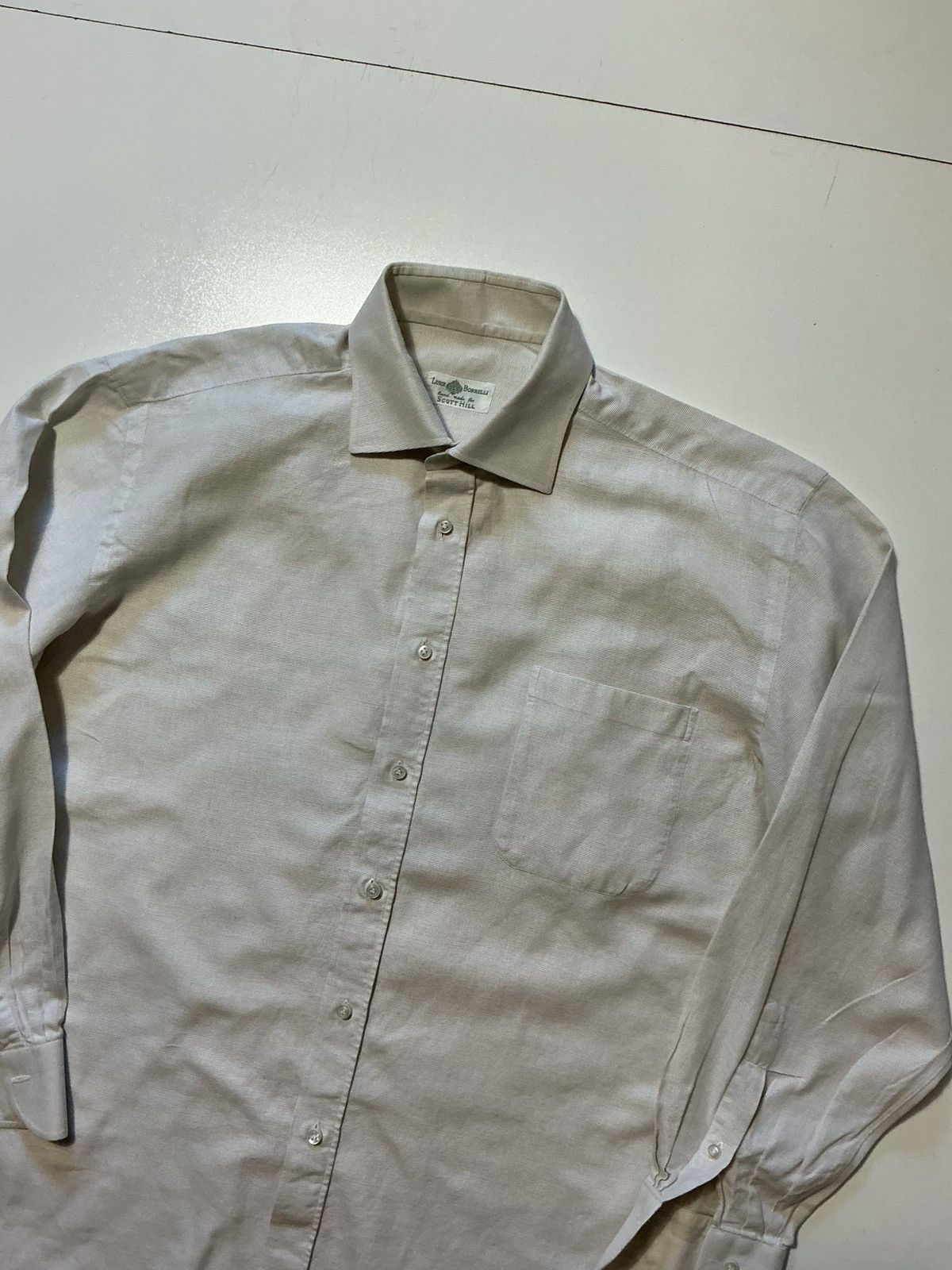 Luigi Borrelli $475 Luigi Borrelli Handmade Made In Italy Dress Shirt Size US M / EU 48-50 / 2 - 3 Thumbnail