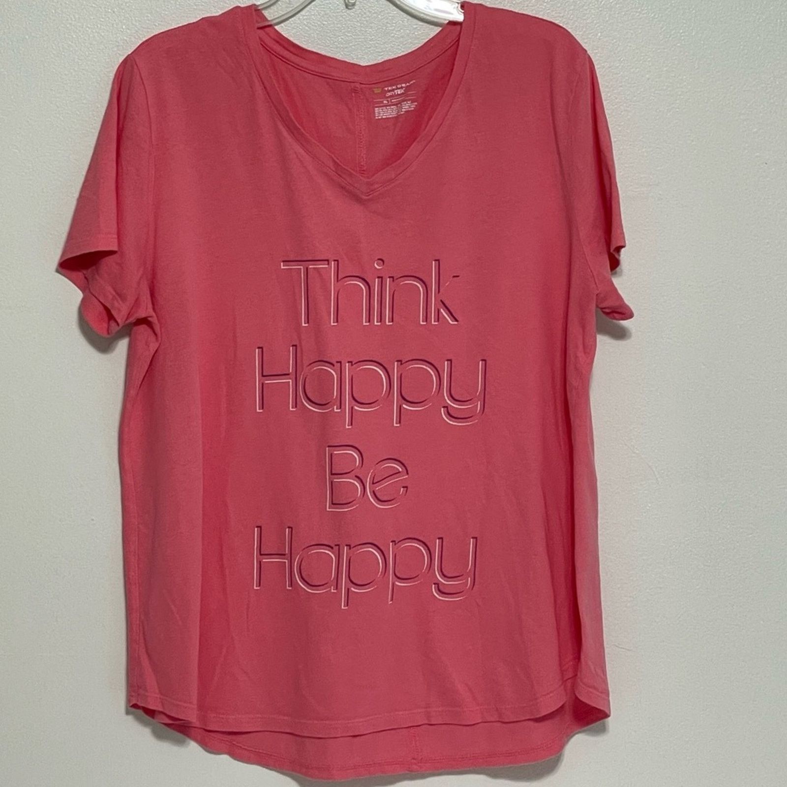 Tek Gear TEK GEAR Pink DryTek High Low Cut Shirt Size XL Size XL / US 12-14 / IT 48-50 - 1 Thumbnail
