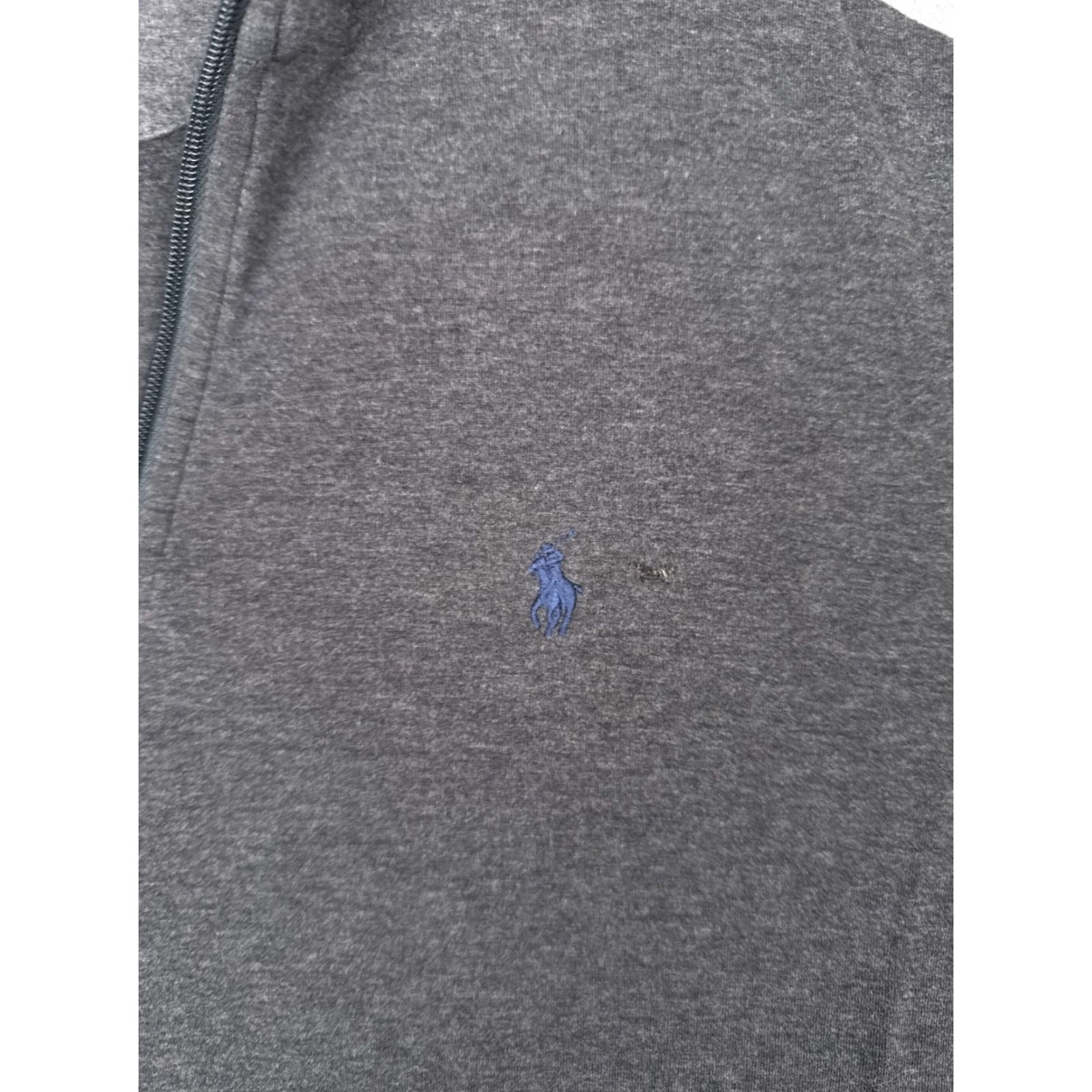 Ralph Lauren Polo Ralph Lauren Sweater Adult Large Gray 1/4 Zip Mock Neck Cotton Blend Pullover Size US L / EU 52-54 / 3 - 6 Thumbnail